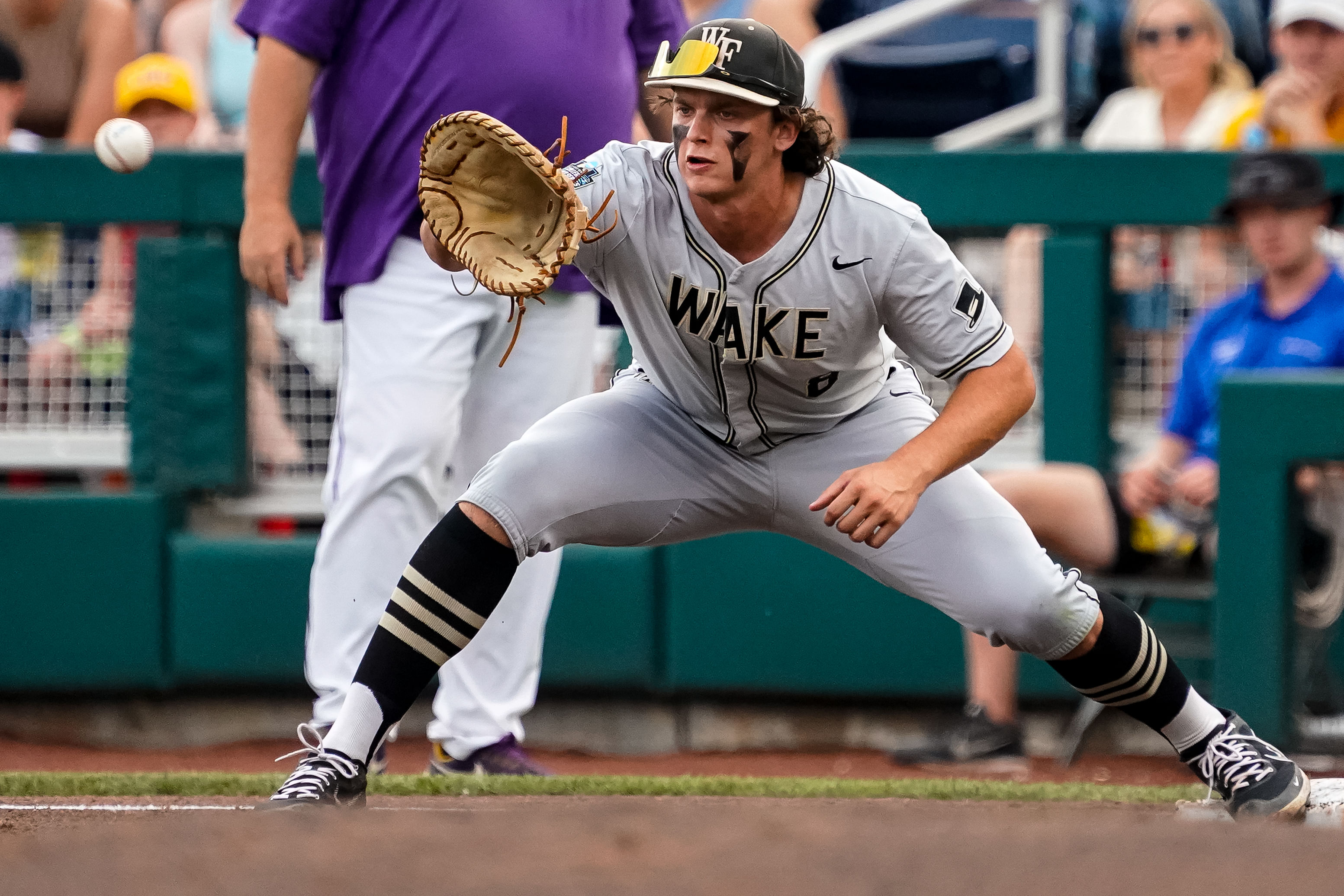 Nick Kurtz has smacked 61 home runs and 182 RBIs for Wake Forest in the past three seasons (Source: IMAGN).