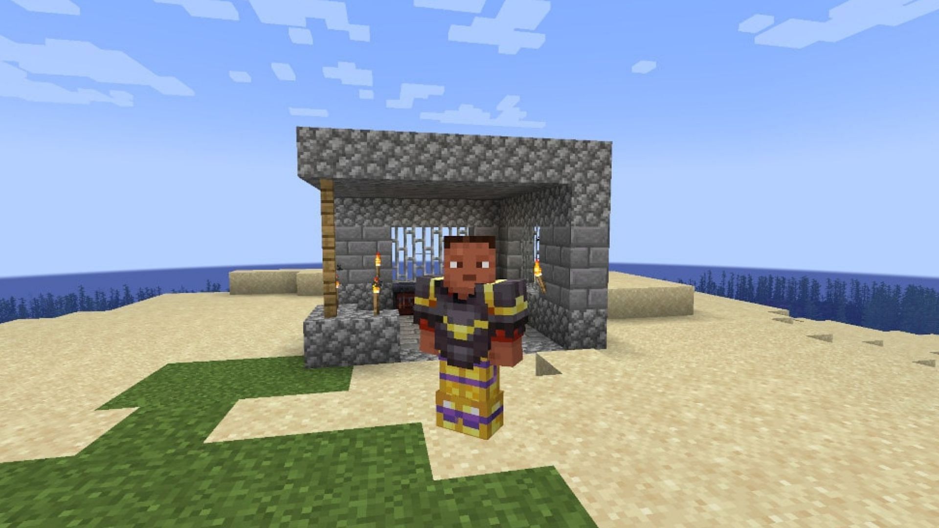 One of the many armor trims (Image via Mojang Studios)