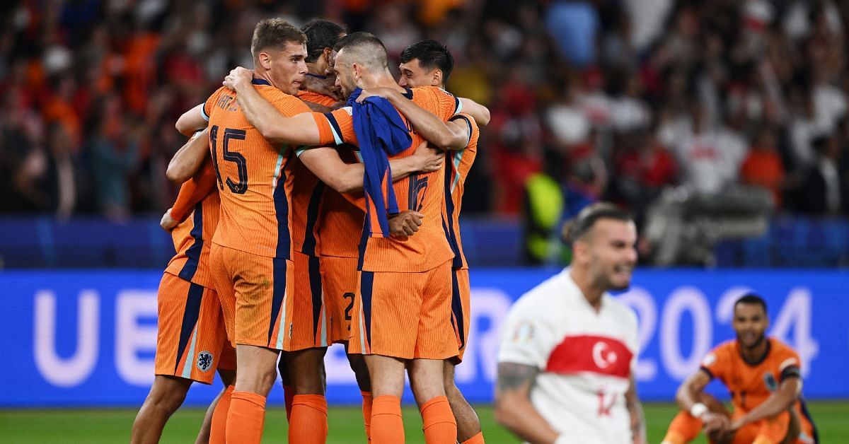 Netherlands make an epic comeback against Turkiye (image via Getty)