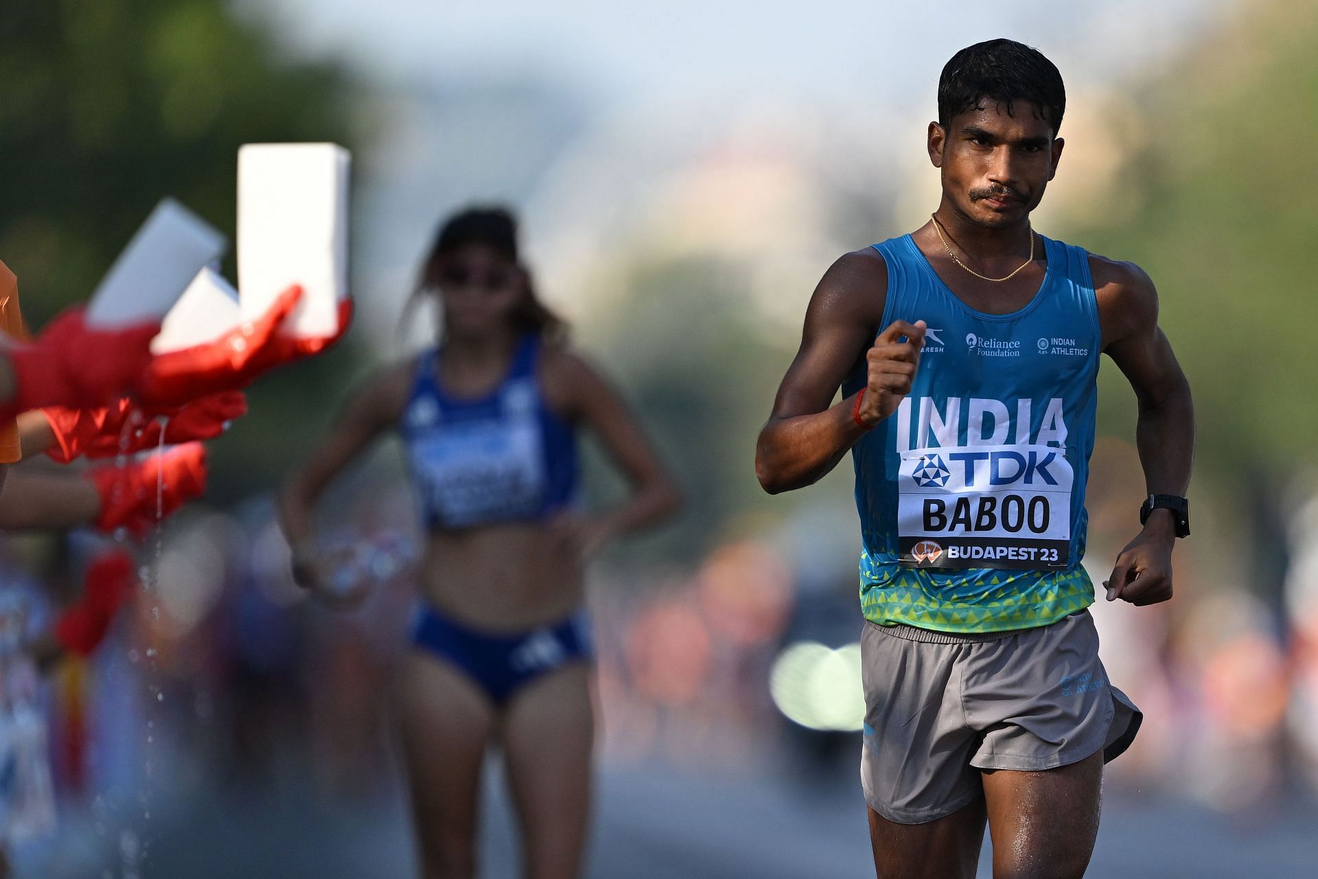 Ram Baboo at the World Athletics Championships Budapest 2023 (Image via Getty)