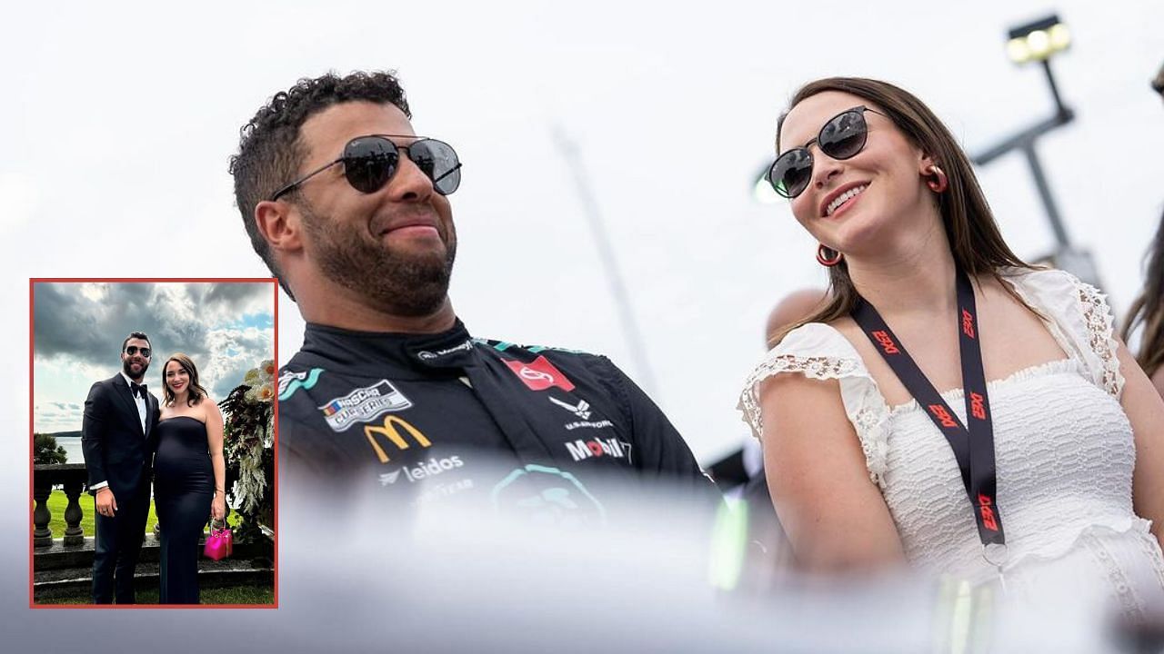 Bubba Wallace and his wife Amanda Wallace attended Tyler Reddick