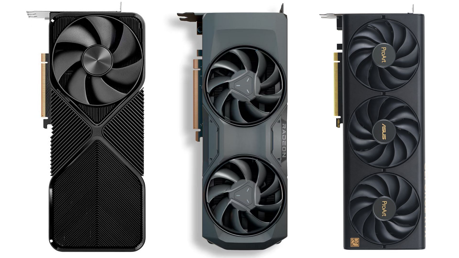 The Core i5 14400 and 14400F can be paired with a bunch of GPUs (Image via Asus, Amazon, and AMD)