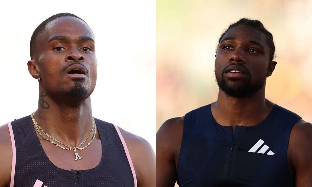 Noah Lyles and Quincy Hall