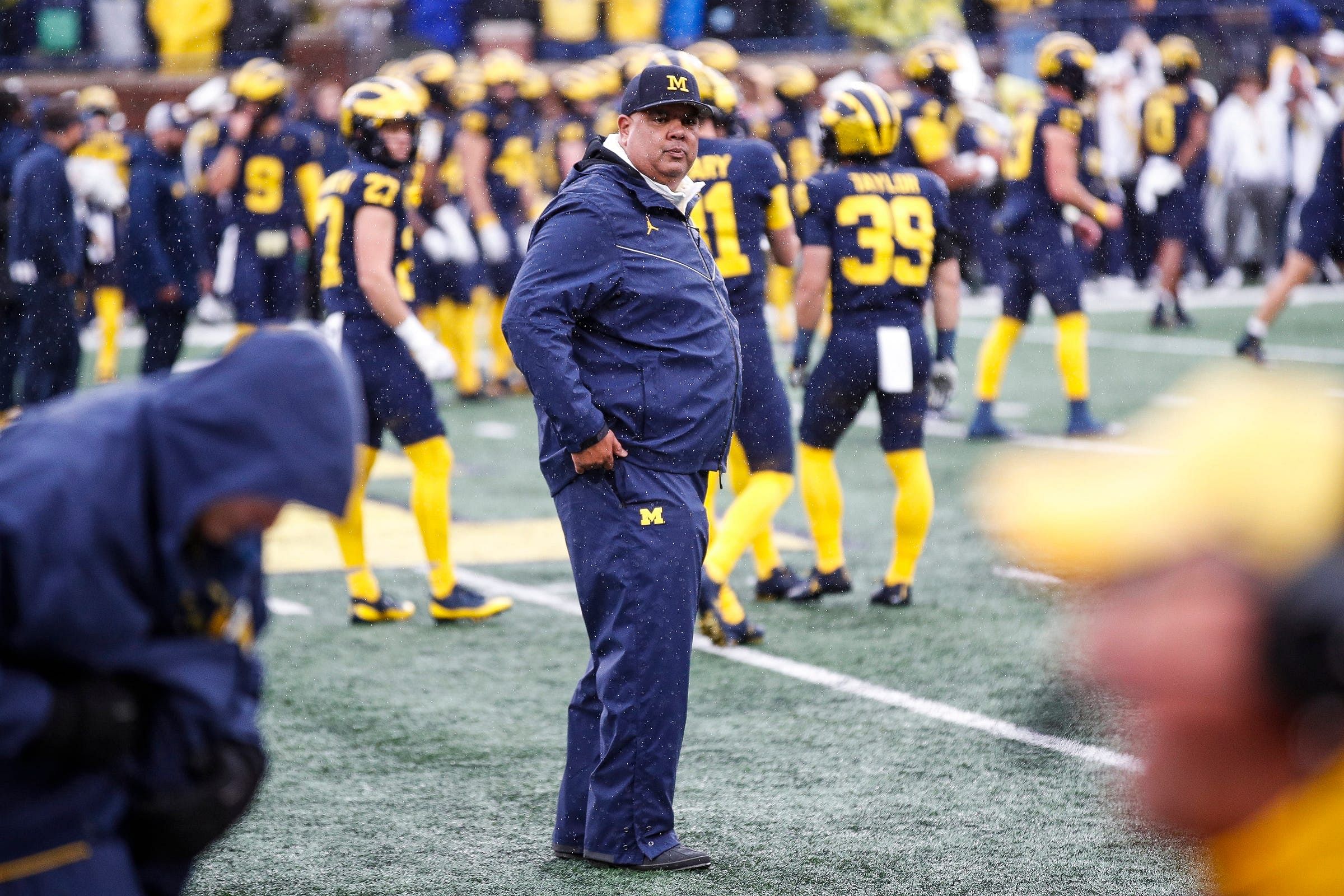 Michigan athletic director Warde Manuel.