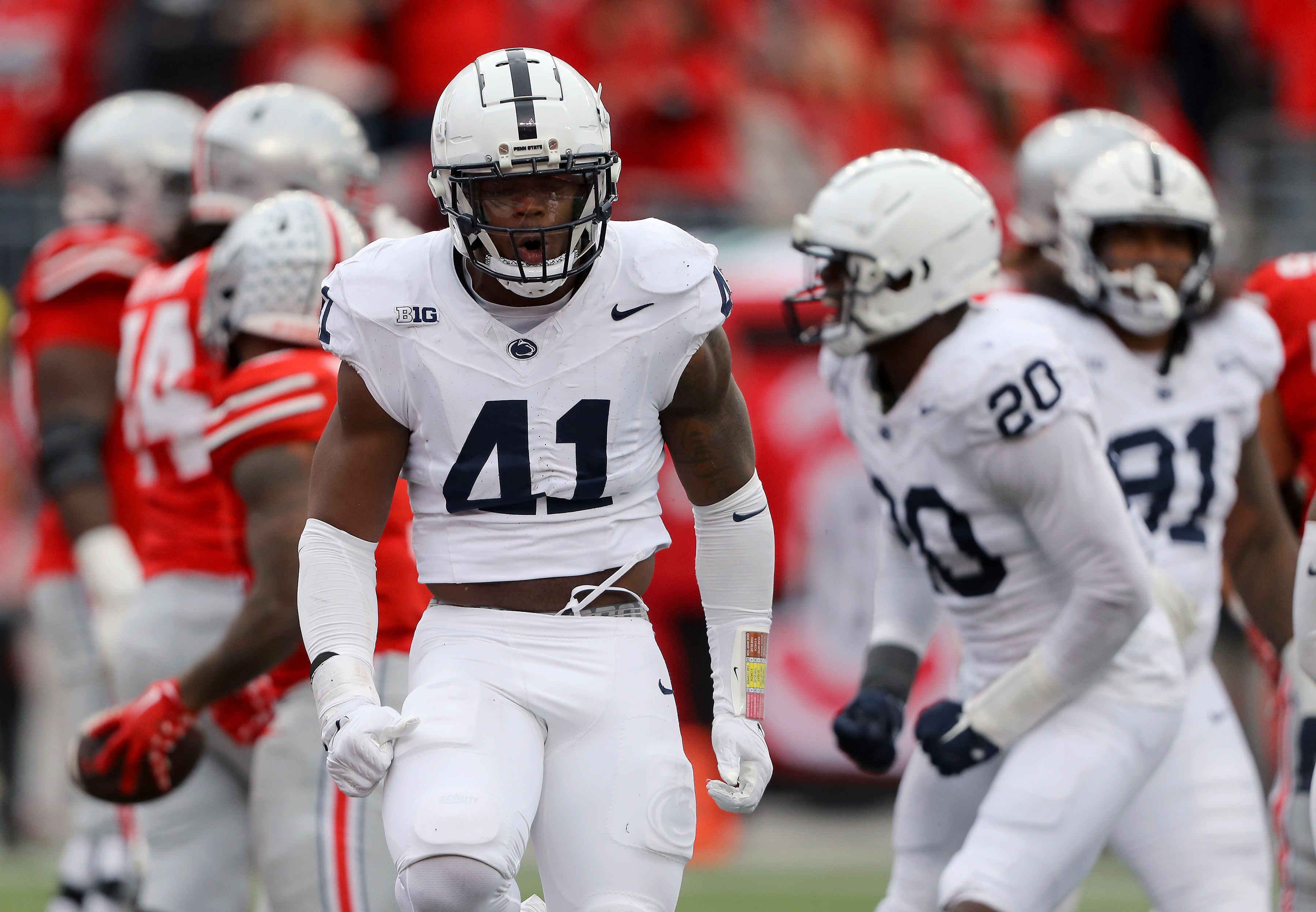 Kobe King in action from last year&#039;s Penn State at Ohio State game