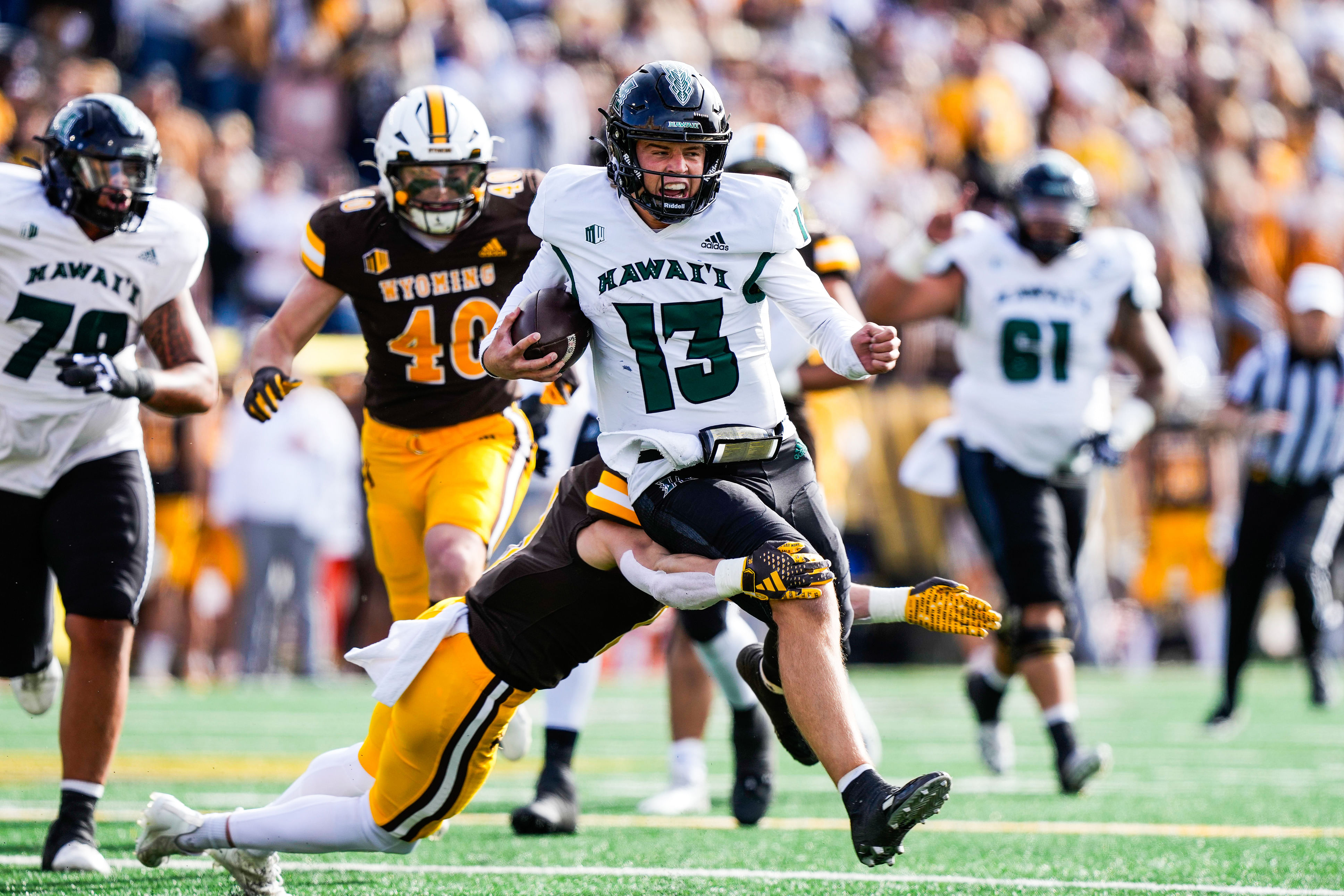 NCAA Football: Hawaii at Wyoming