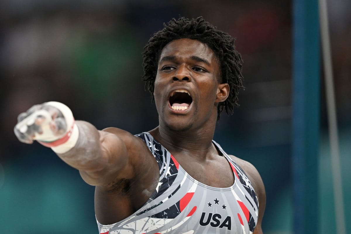 WATCH: Stephen Nedoroscik and USA Men's gymnastics erupt in joy as they ...