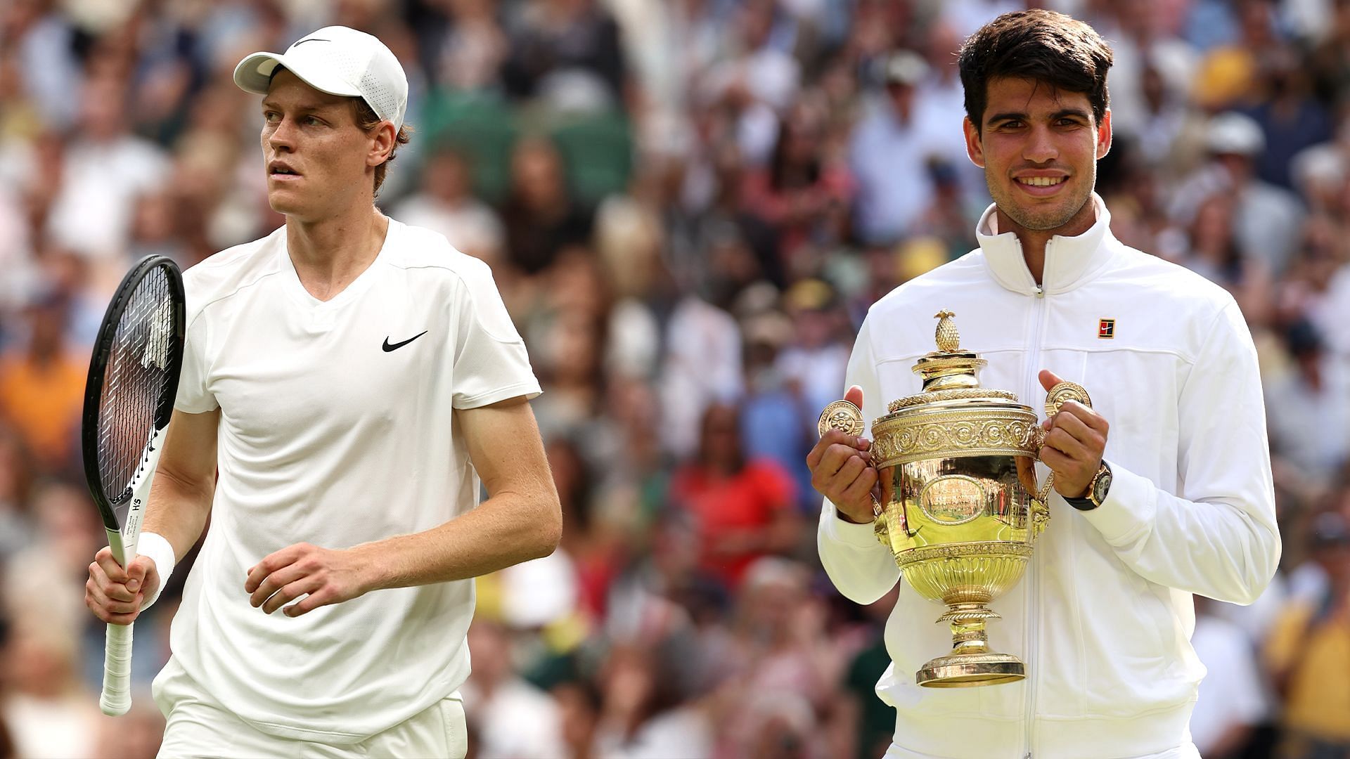 Jannik Sinner (L) and Carlos Alcaraz (R); ( Source - Getty Image)