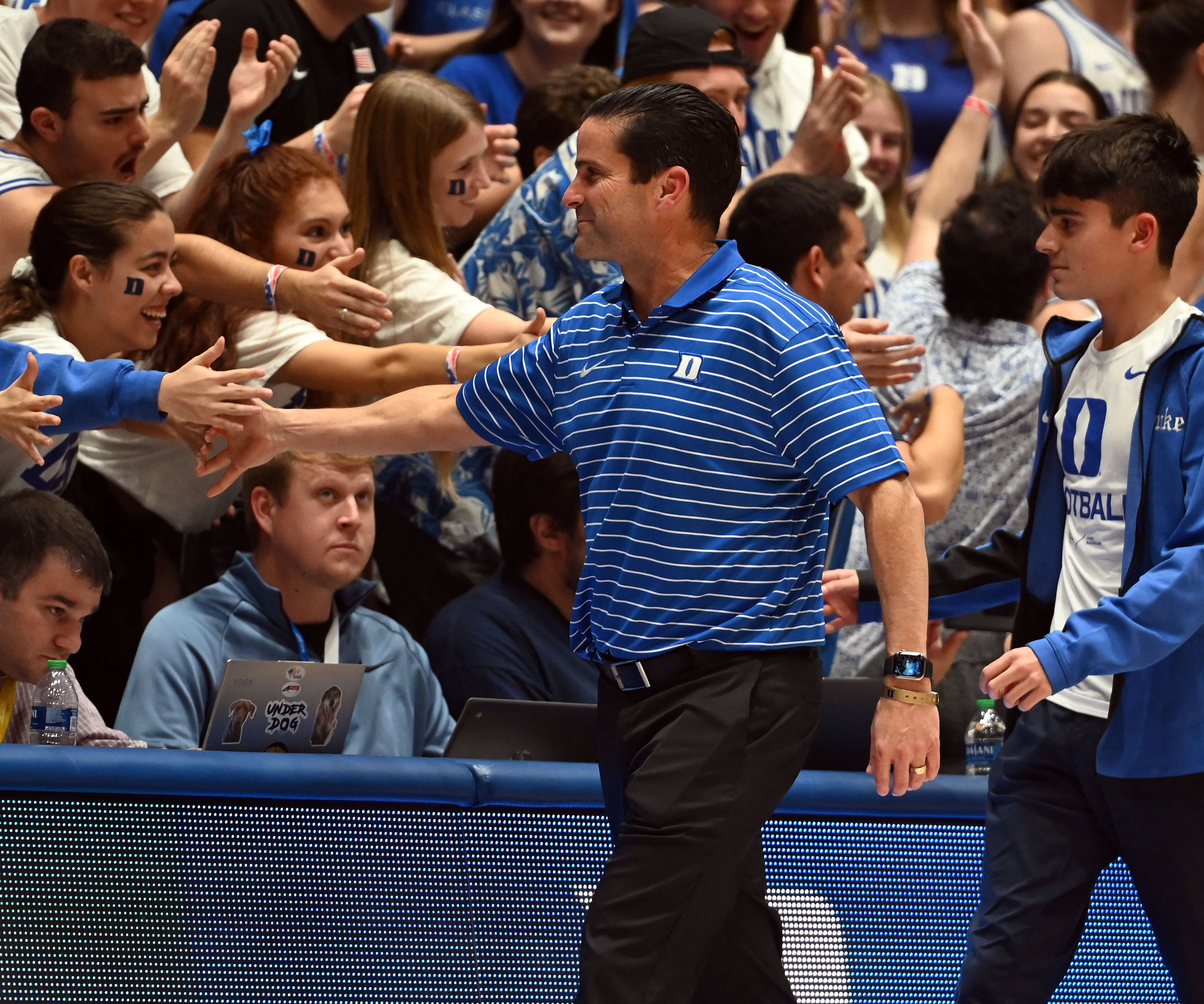 Duke Football Head Coach Manny Diaz (Source: Imagn)