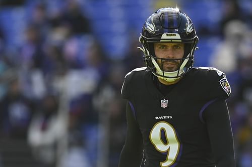 Kicker Justin Tucker, shown here with the NFL Baltimore Ravens, delivered the winning field goal in the last Texas/Texas A&M match-up in 2011. (Photo Credit: Tommy Gilligan-USA TODAY Sports)