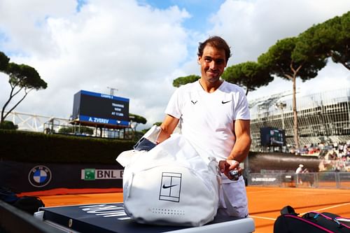 Rafael Nadal at the Internazionali BNL D'Italia 2024 (Images via Getty)