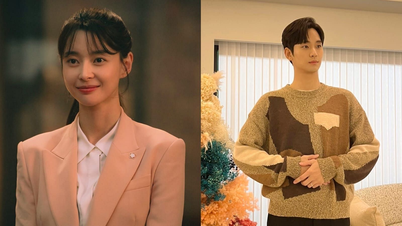 Kwon Nara reportedly in talks to star in the upcoming black comedy drama Knock off alongside Kim Soo-hyun  (Image via @hv_nara/Instagram and @soohyunk216/Instagram)