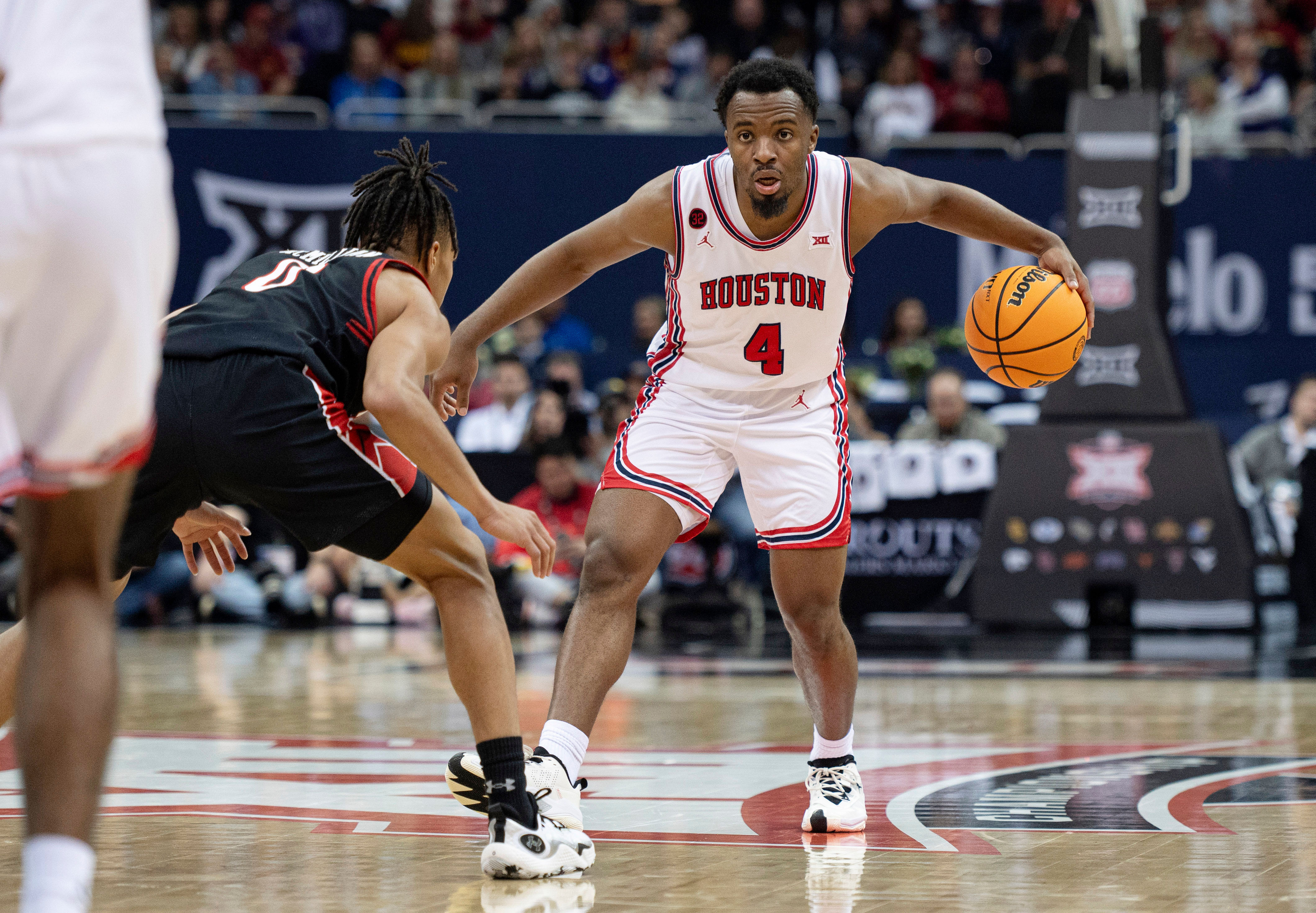 LJ Cryer looks to lead the Houston Cougars&#039; offense once again. He averaged 15.5 points per game in the 2023&ndash;24 season (Image Source: IMAGN)