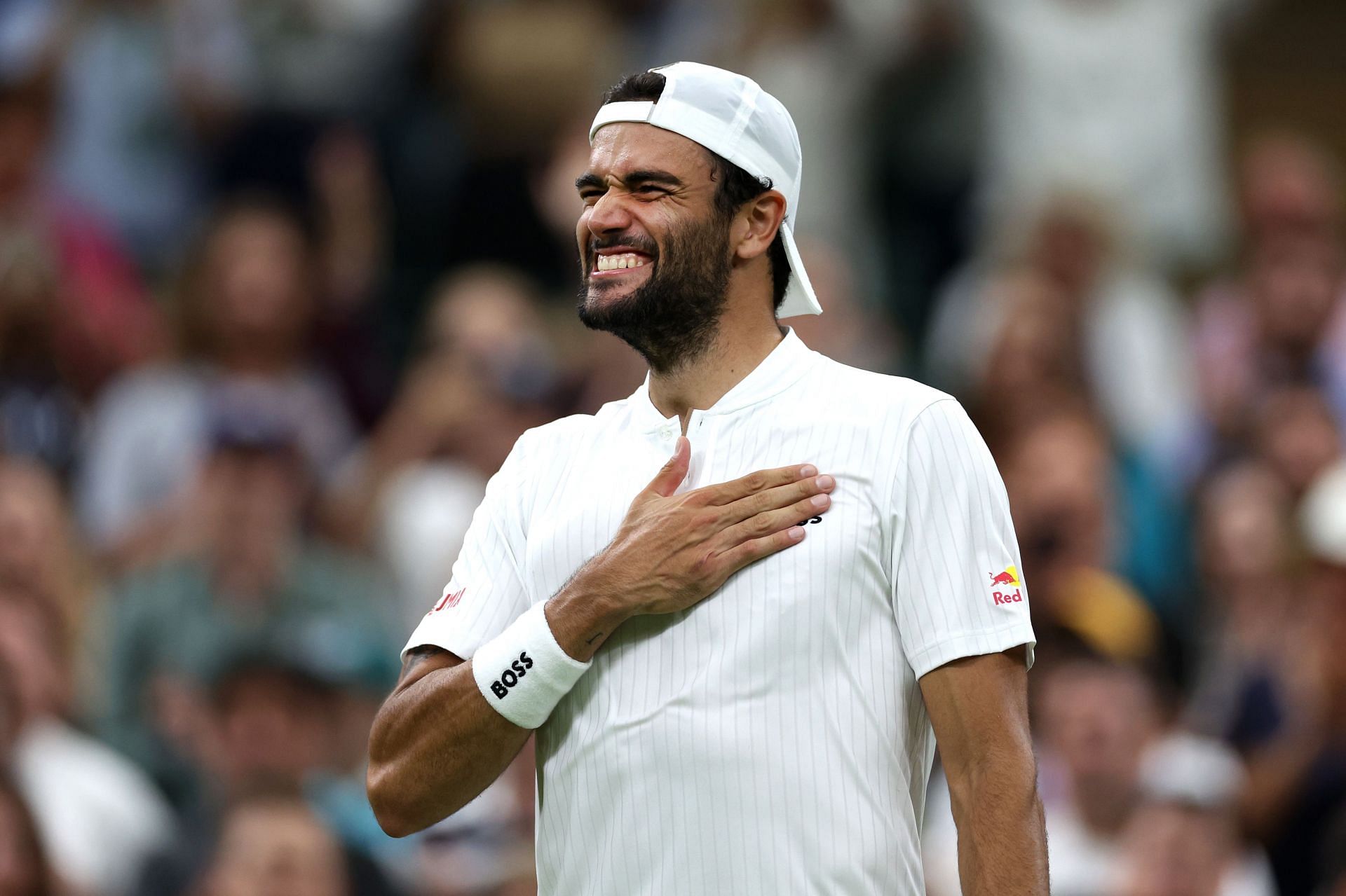 Berrettini will be the favorite to win on paper.(Image via Getty)