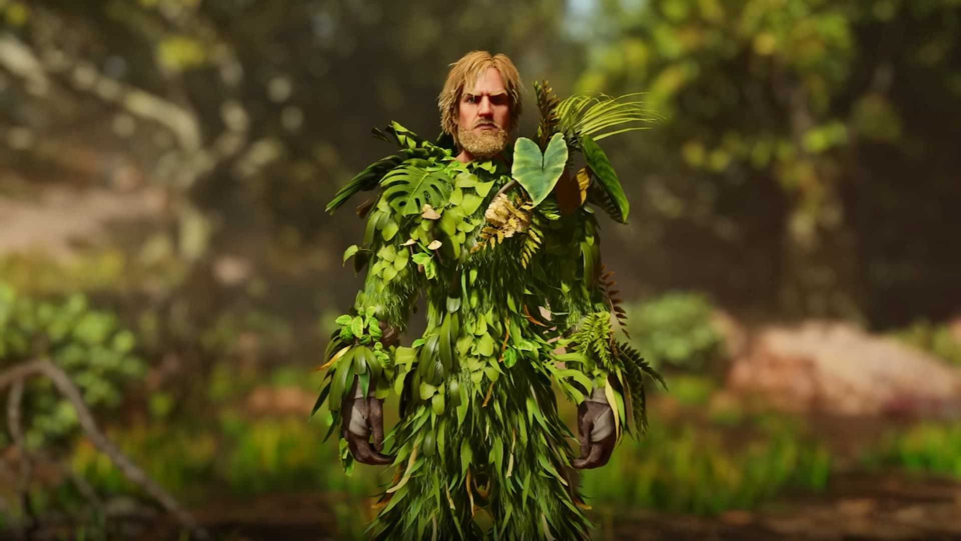 Ghillie Armor in ARK Survival Ascended (Image via Studio Wildcard || BEYPlaysGames/YouTube)