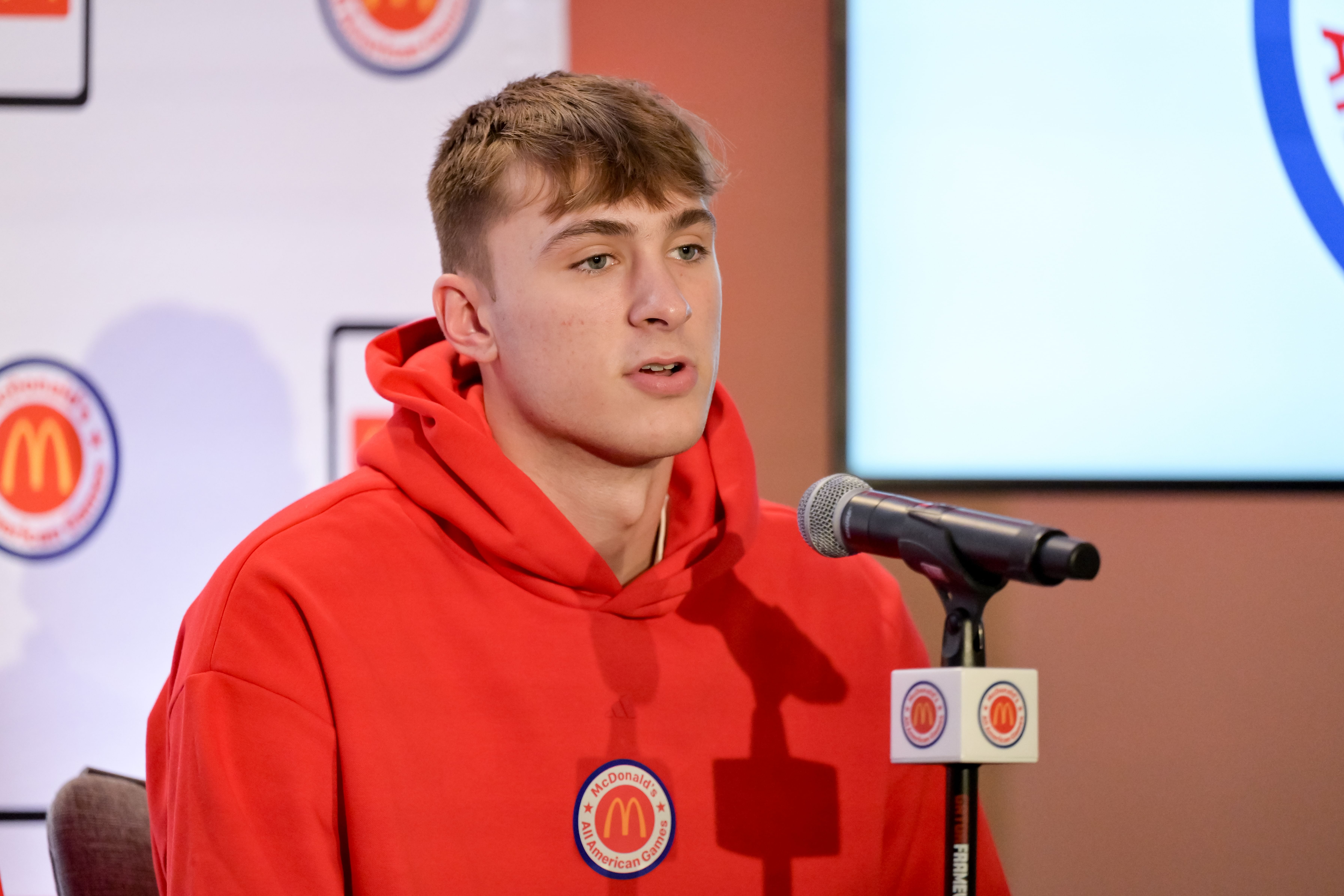 High School Basketball: Cooper Flagg at McDonalds All American Games Press Conference - (Credits: Imagn)