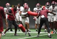 Alabama practicing ahead of the 2024 season