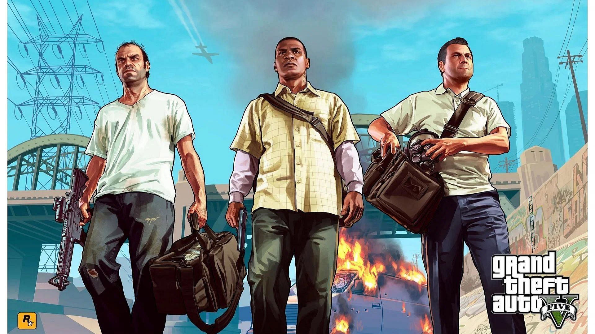 A promotional picture of Grand Theft Auto 5 (Image via Rockstar Games)