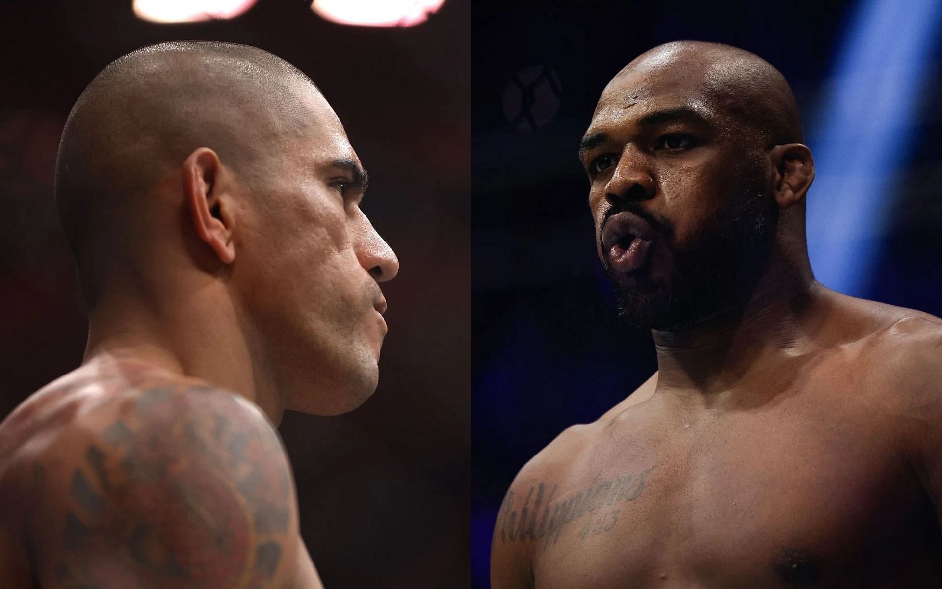 Dustin Poirier wants to see Alex Pereira (left) move to heavyweight and fight Jon Jones (right) [Images courtesy: Getty Images]