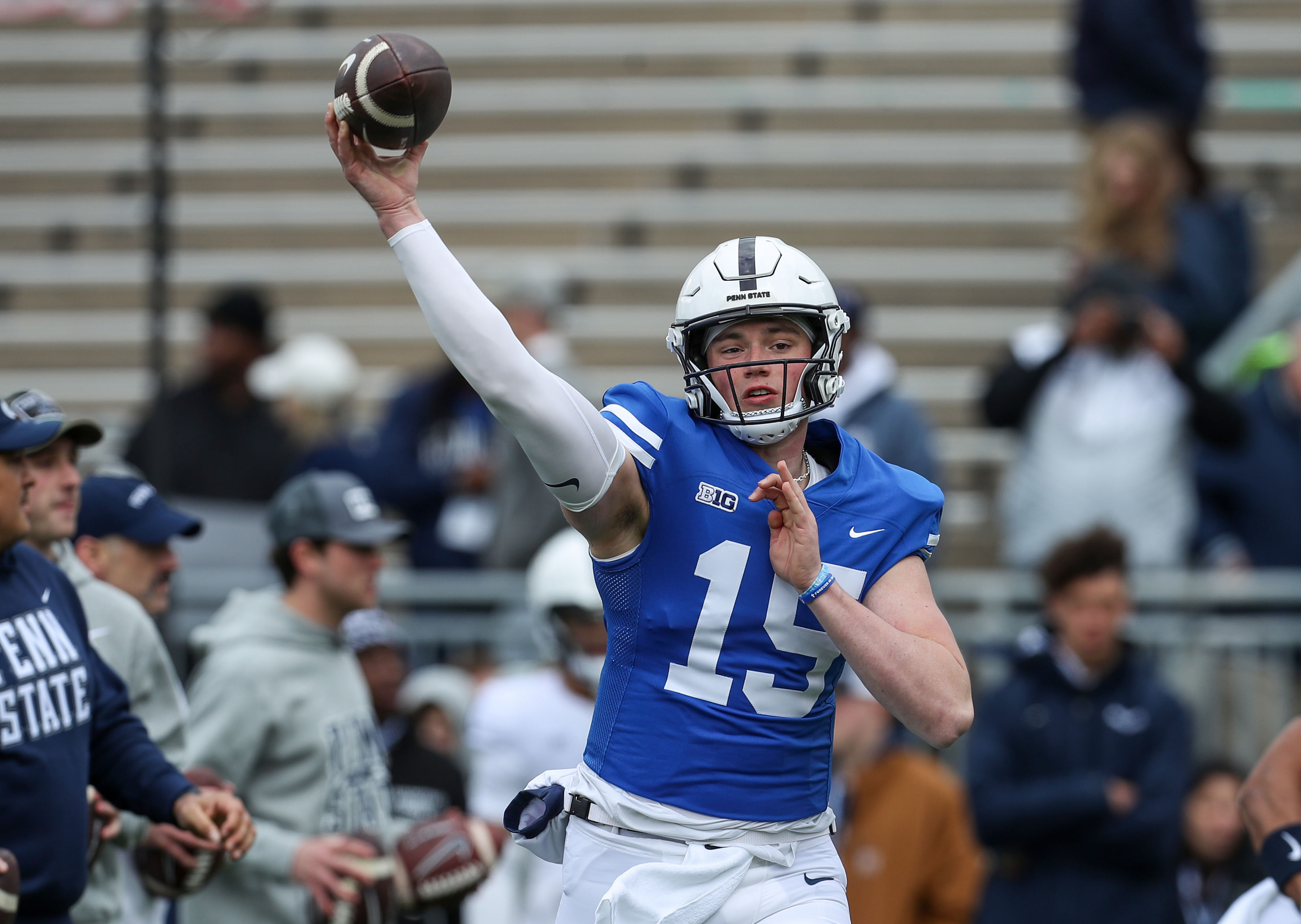 Penn State QB Drew Allar is under plenty of pressure in 2024 (Photo credit: IMAGN)