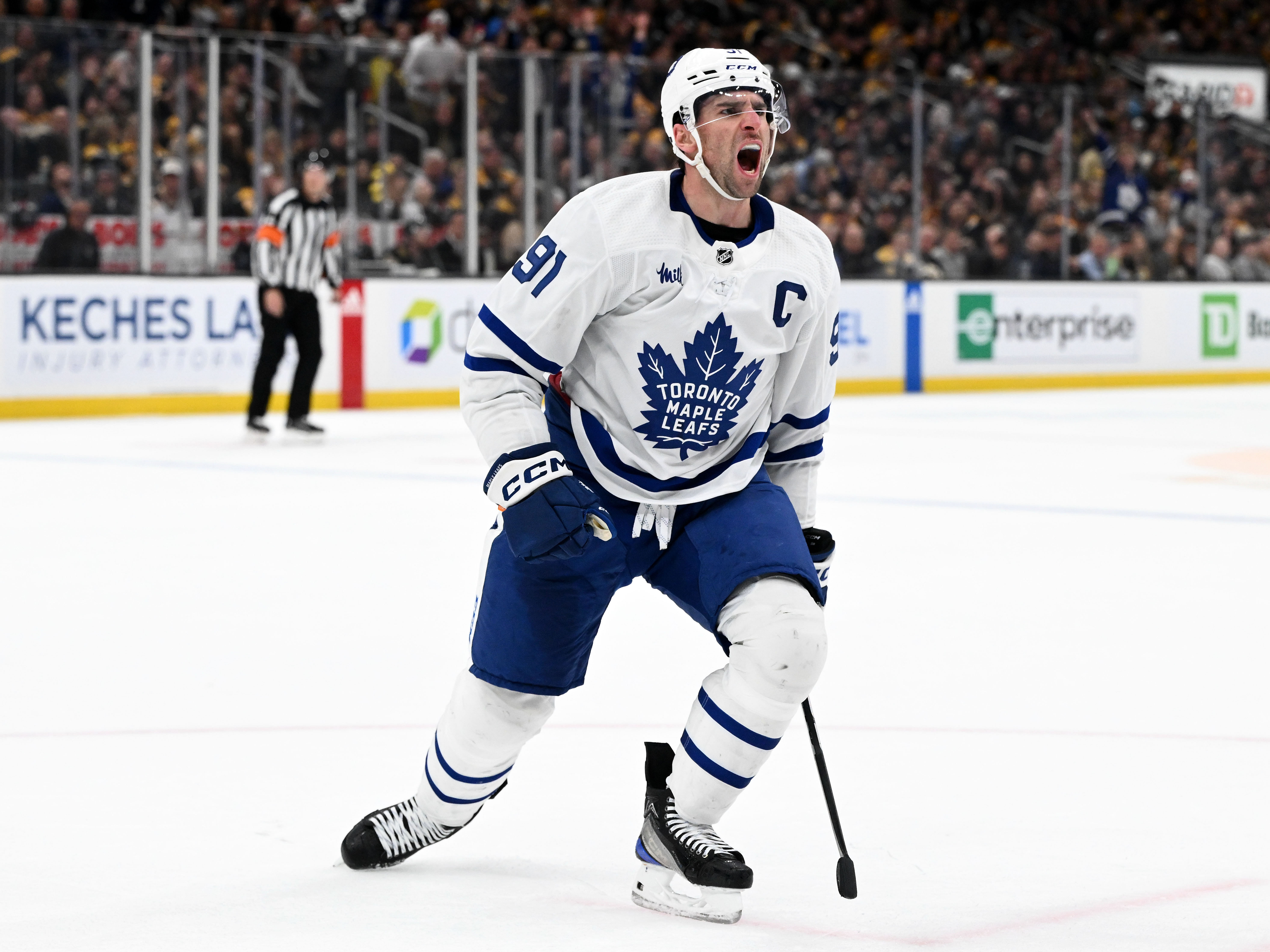 NHL: Stanley Cup Playoffs-Toronto Maple Leafs at Boston Bruins