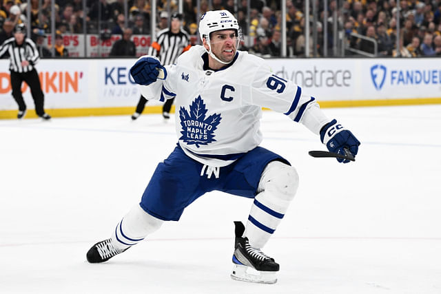 NHL: Stanley Cup Playoffs-Toronto Maple Leafs at Boston Bruins