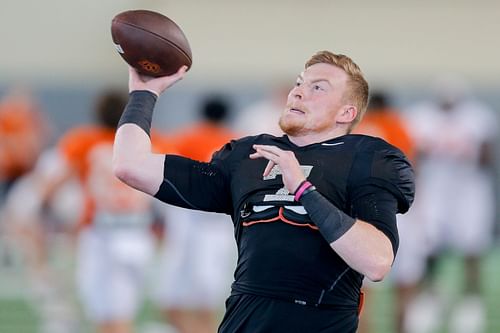 Oklahoma State QB Alan Bowman is a key to the Cowboys' season. (Photo Credit: IMAGN)