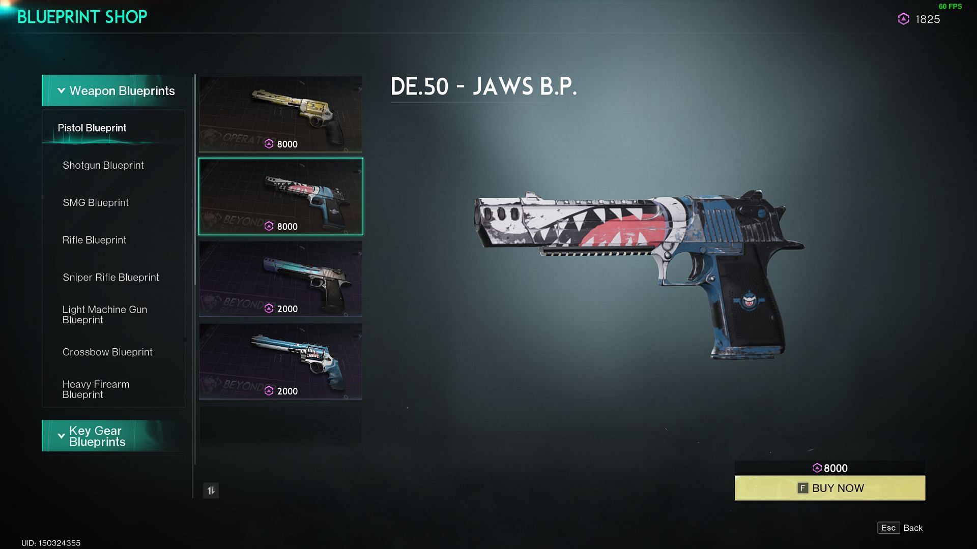 The DE.50 Jaws is one of the best pistols in Once Human (Image via NetEase)