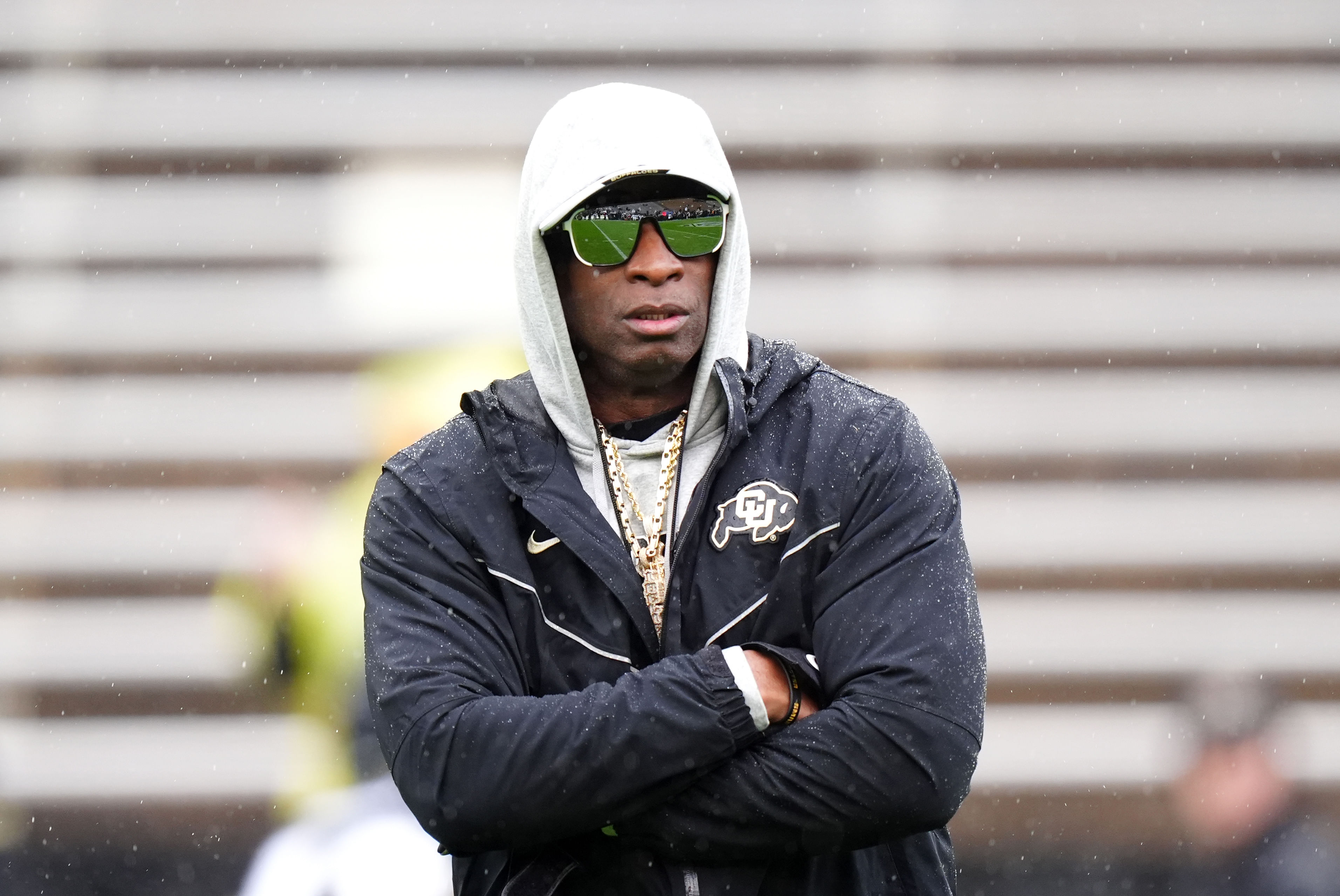 Colorado Coach Deion Sanders promises to bring plenty of excitement to Big 12 Media Days 2024. (Photo Credit: Ron Chenoy-USA TODAY Sports)