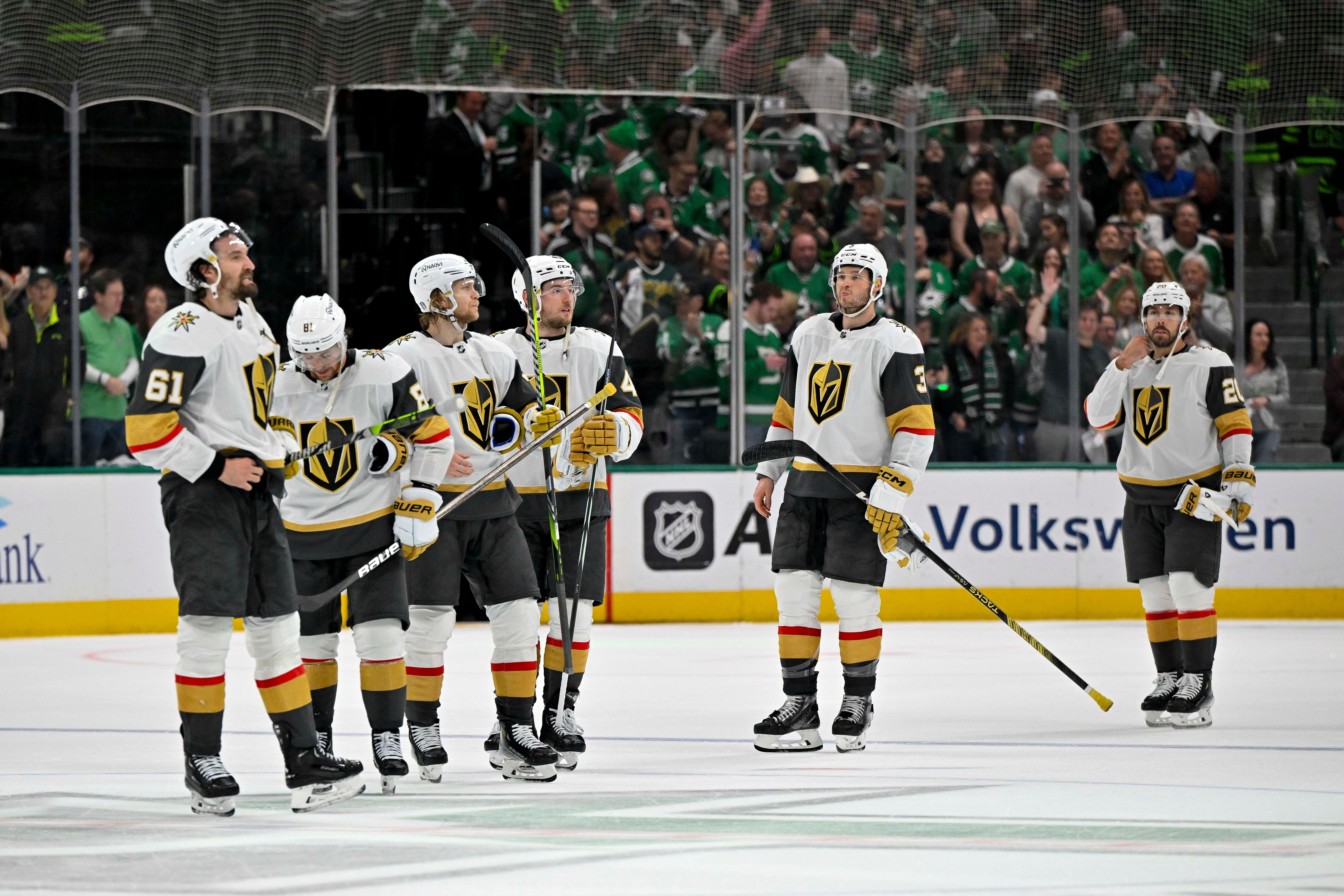 Vegas Golden Knights lost in the first round of the Stanley Cup playoffs (IMAGN)