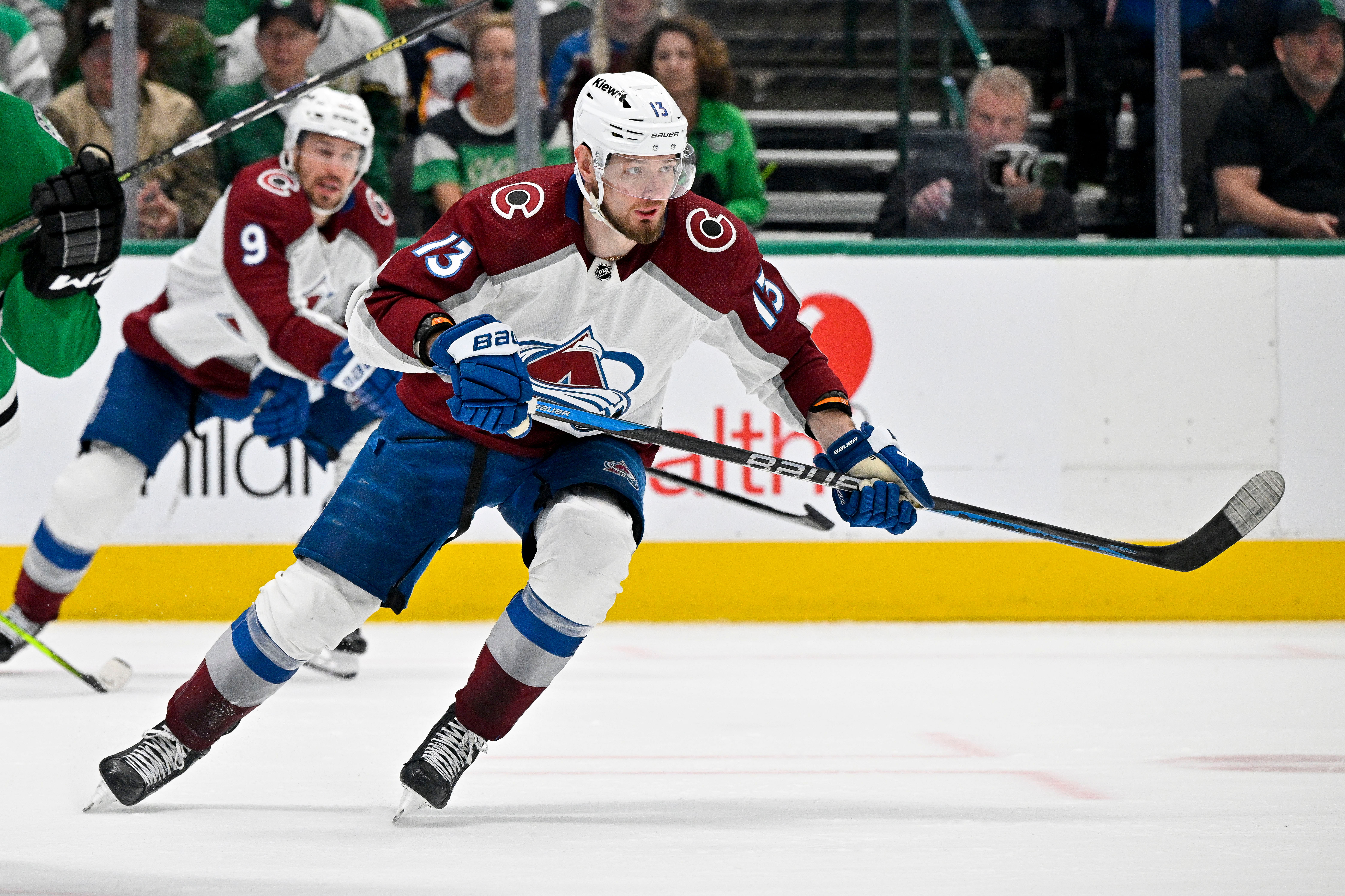 Valeri Nichushkin playing for the Colorado Avalanche (IMAGN)