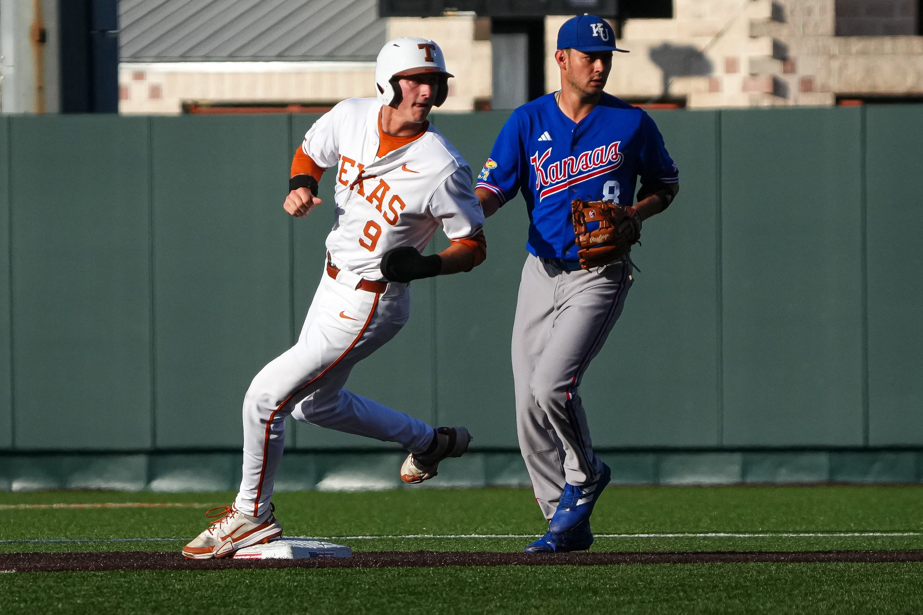 Texas' Jared Thomas hit .349 with 16 home runs and 47 RBIs in the 2024 season (Image Source: IMAGN)