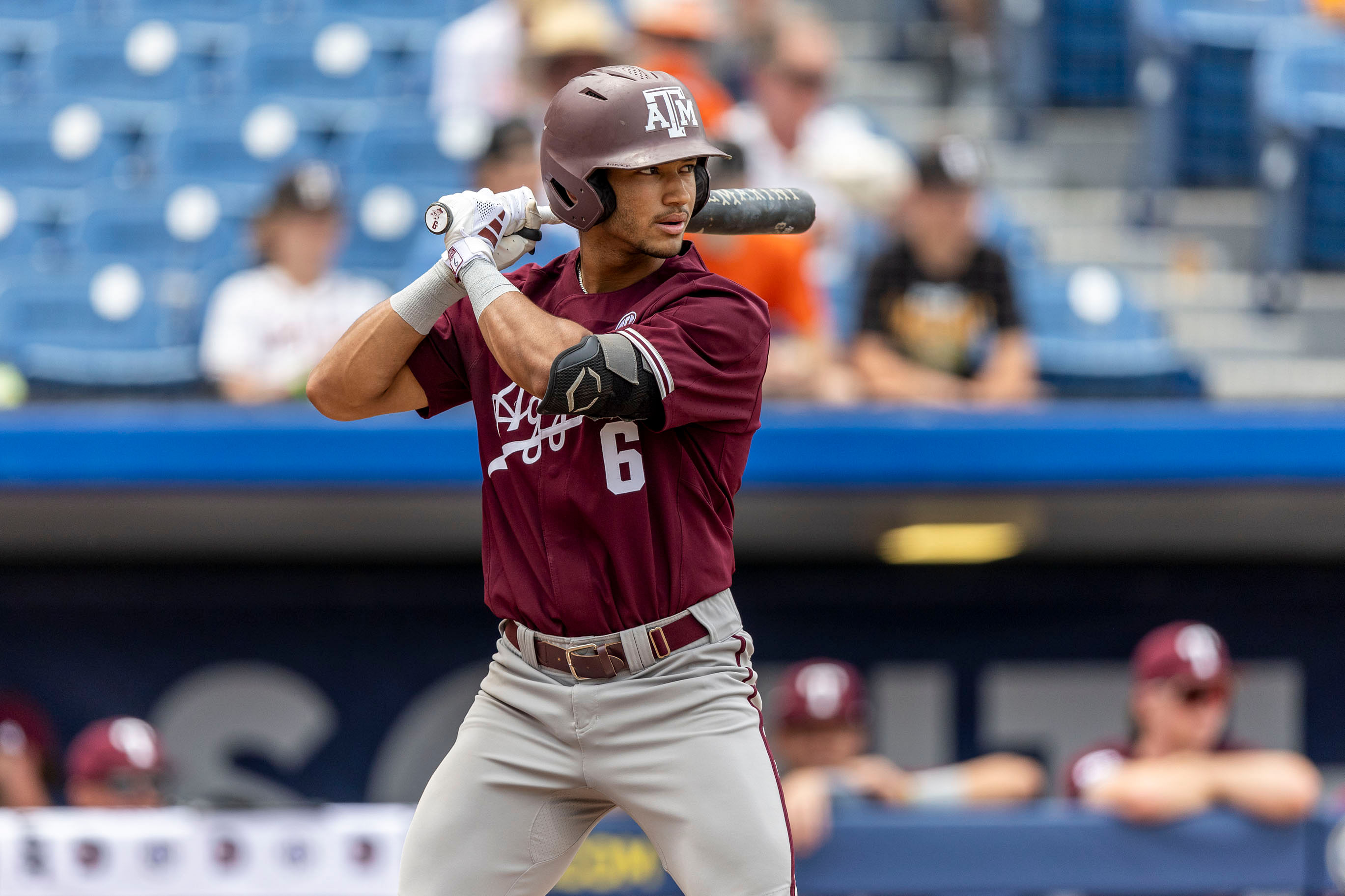 Braden Montgomery is the No.8 pick of the 2024 MLB Mock Draft. (Photo Credit: IMAGN)