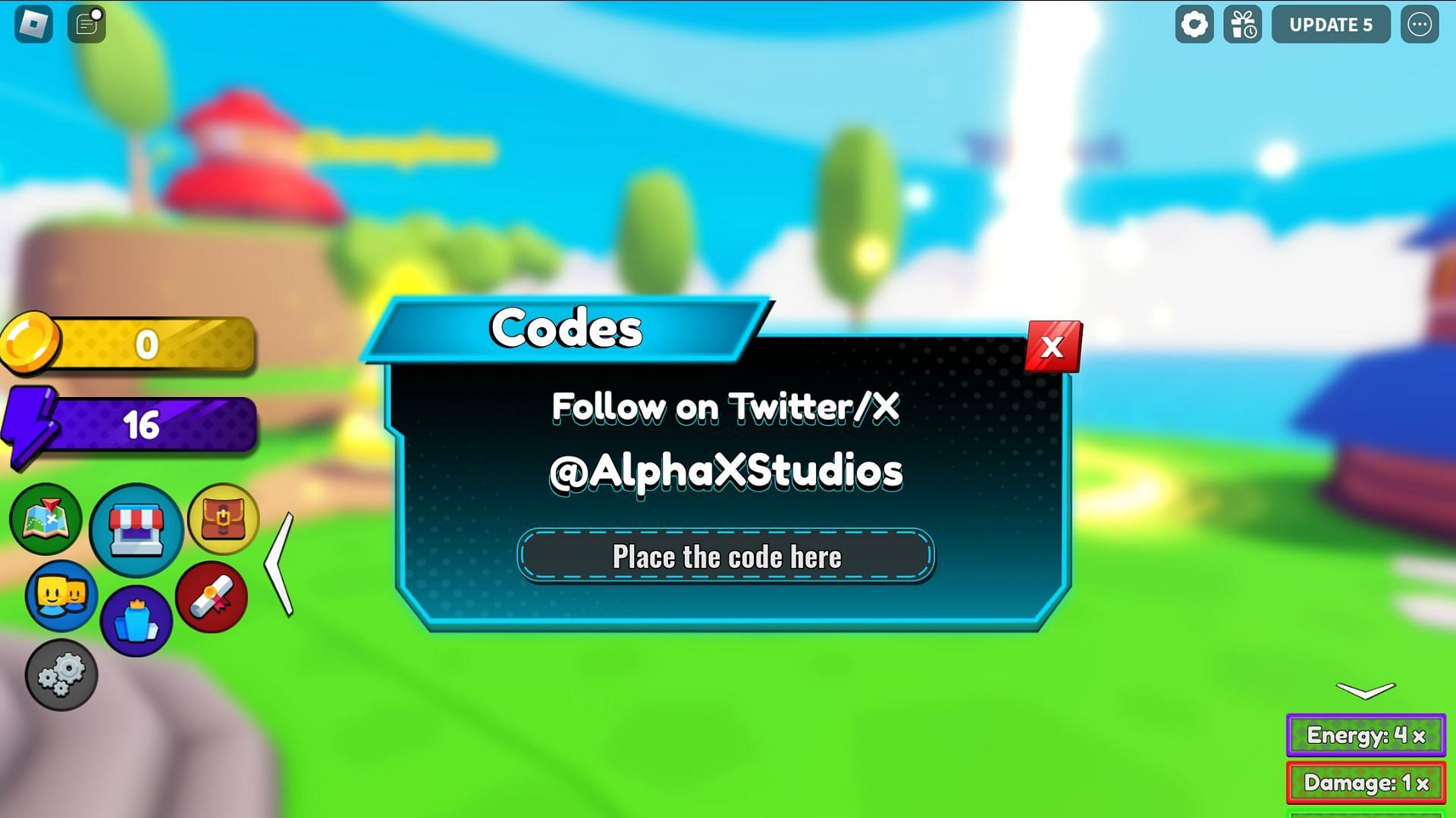 Redeem code here (Image via Roblox)