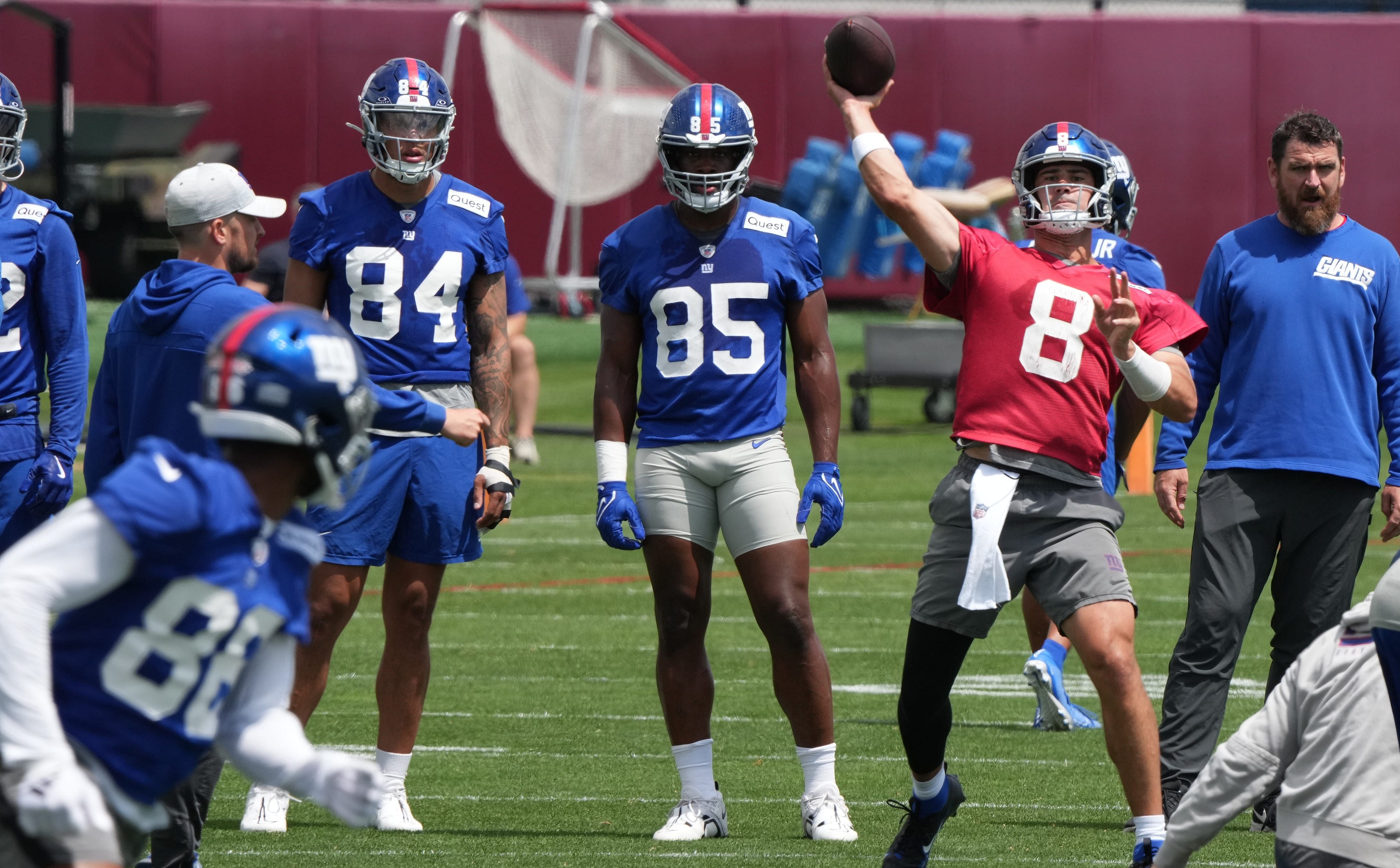 Daniel Jones has a weak supporting cast (Imagn)