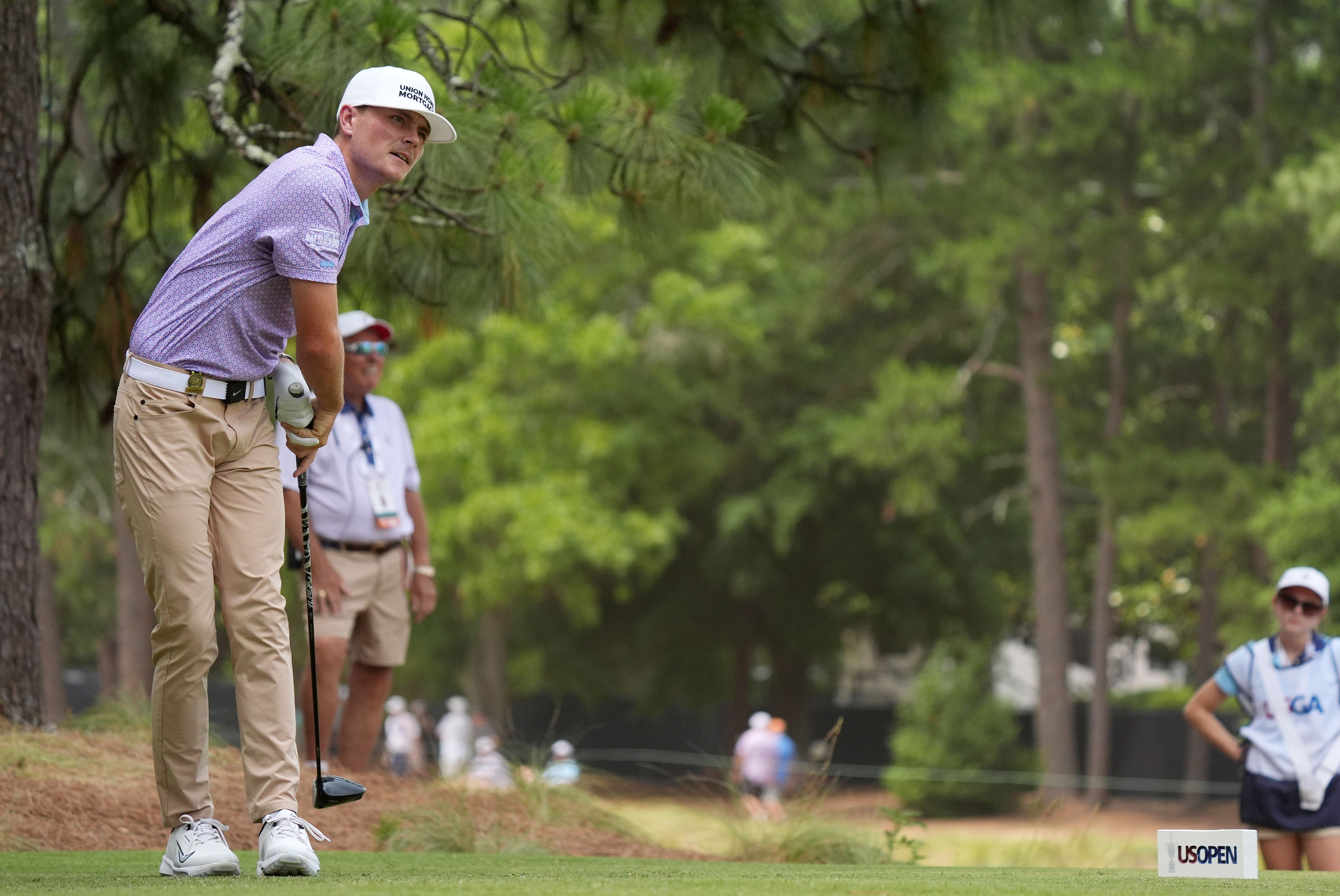 PGA Tour rookie Luke Clanton during the US Open [Image via USA Today]