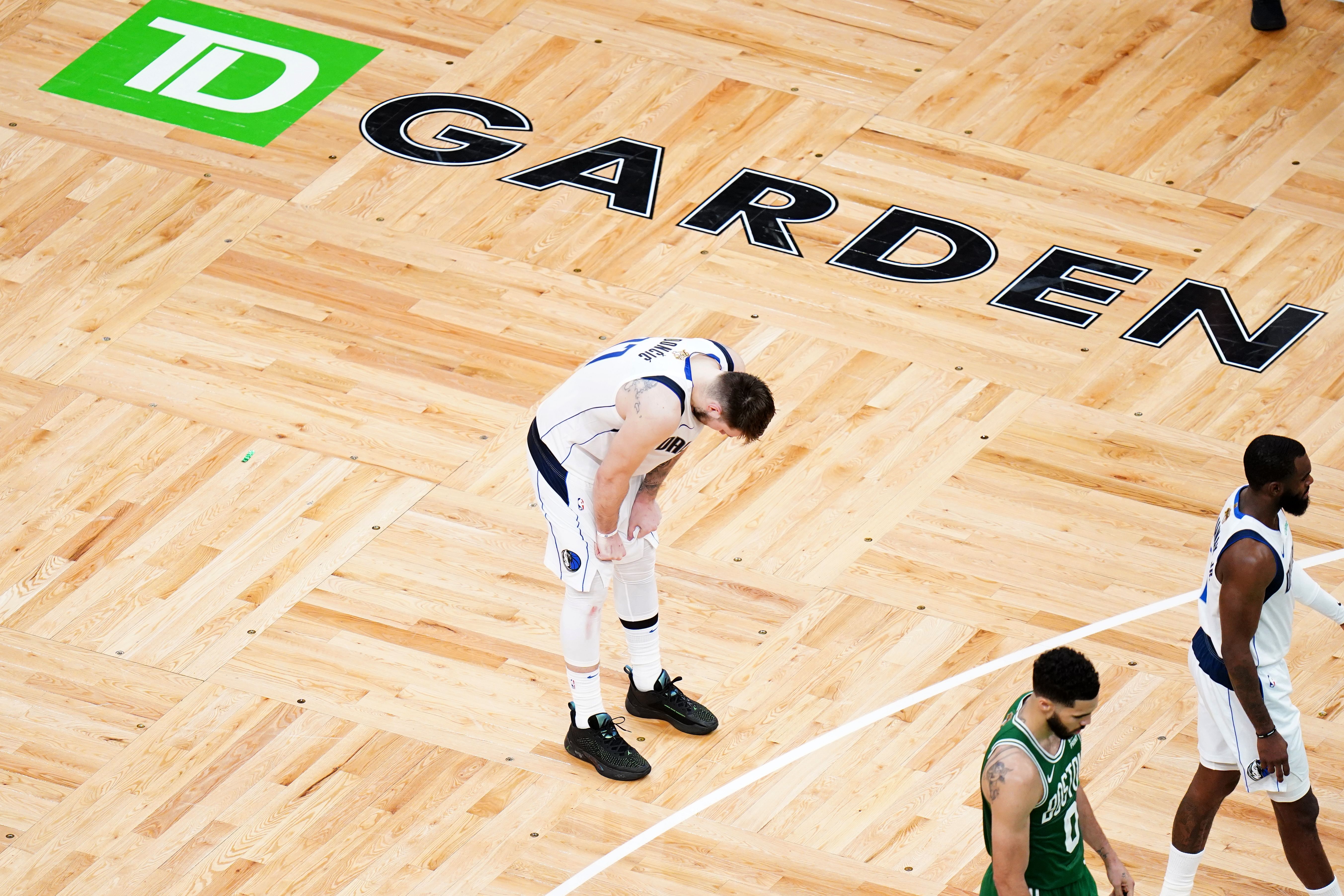 Dallas Mavericks guard Luka Doncic against the Boston Celtics in the NBA Finals (Imagn)