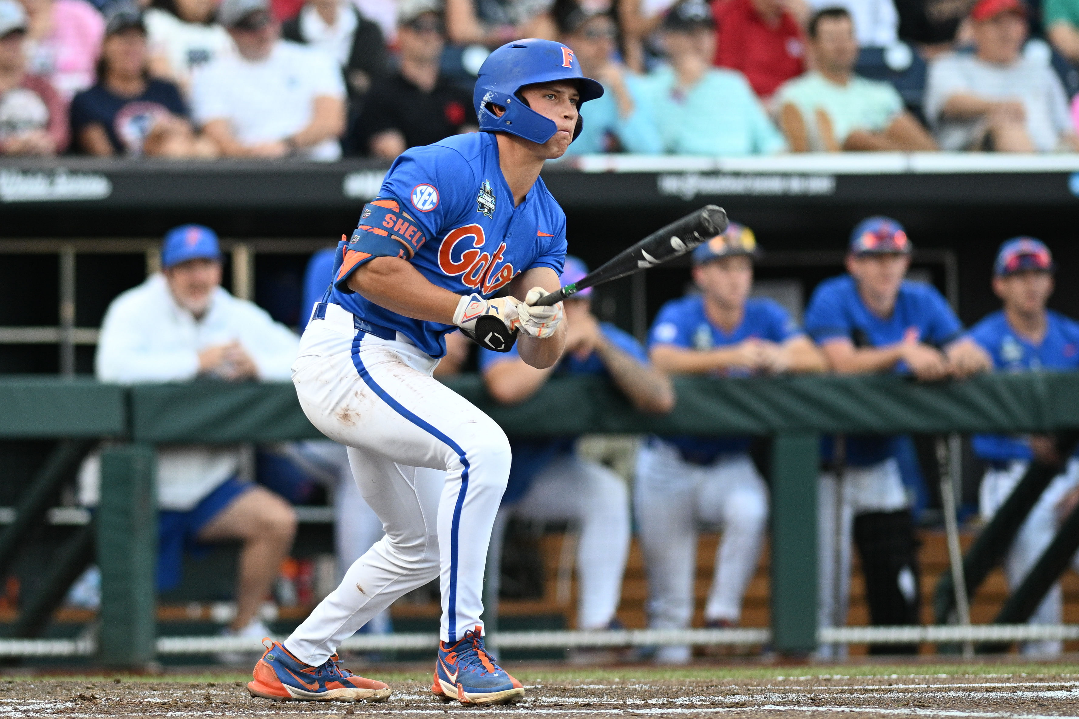 Colby Shelton smacked 20 home runs and 56 RBIs this past season for the Gators. (Image Source: IMAGN)