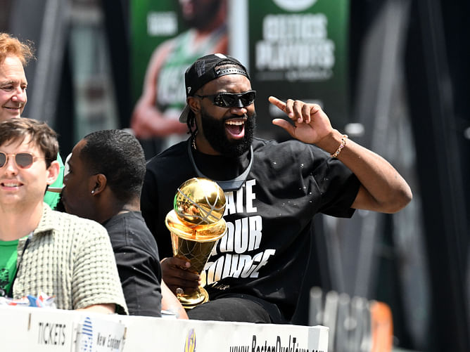 "KD over MJ is Crazy": Fans react after Jaylen Brown leaves Michael Jordan out of his all-time starting 5
