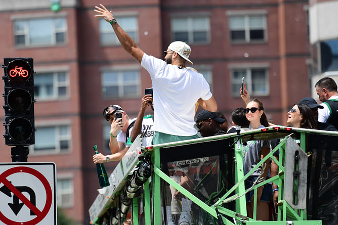 "The internet is undefeated" - Jayson Tatum speaks up on humor directed at him for his Celtics' championship celebrations