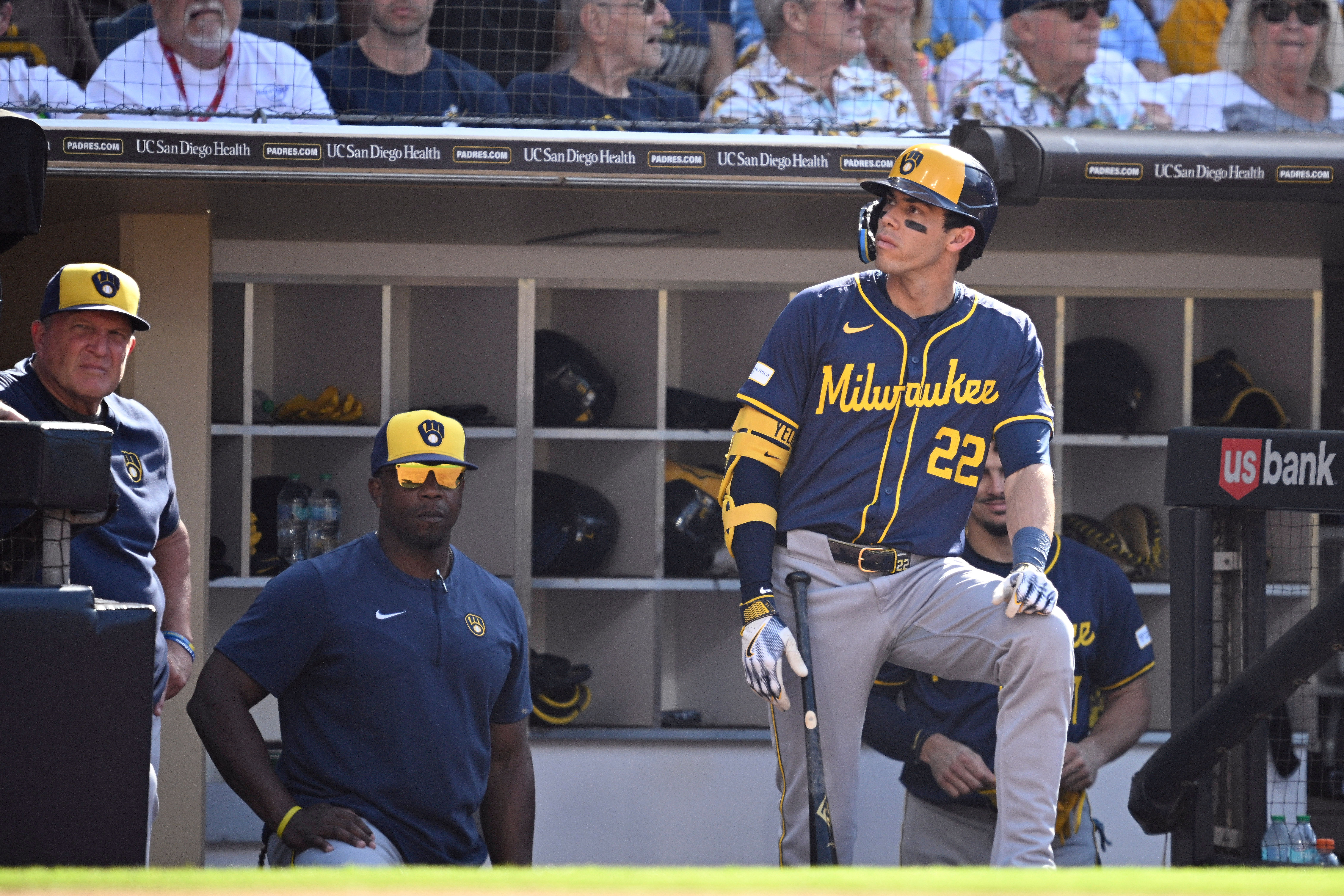 Pick Christian Yelich for DFS today (image credit: IMAGN)