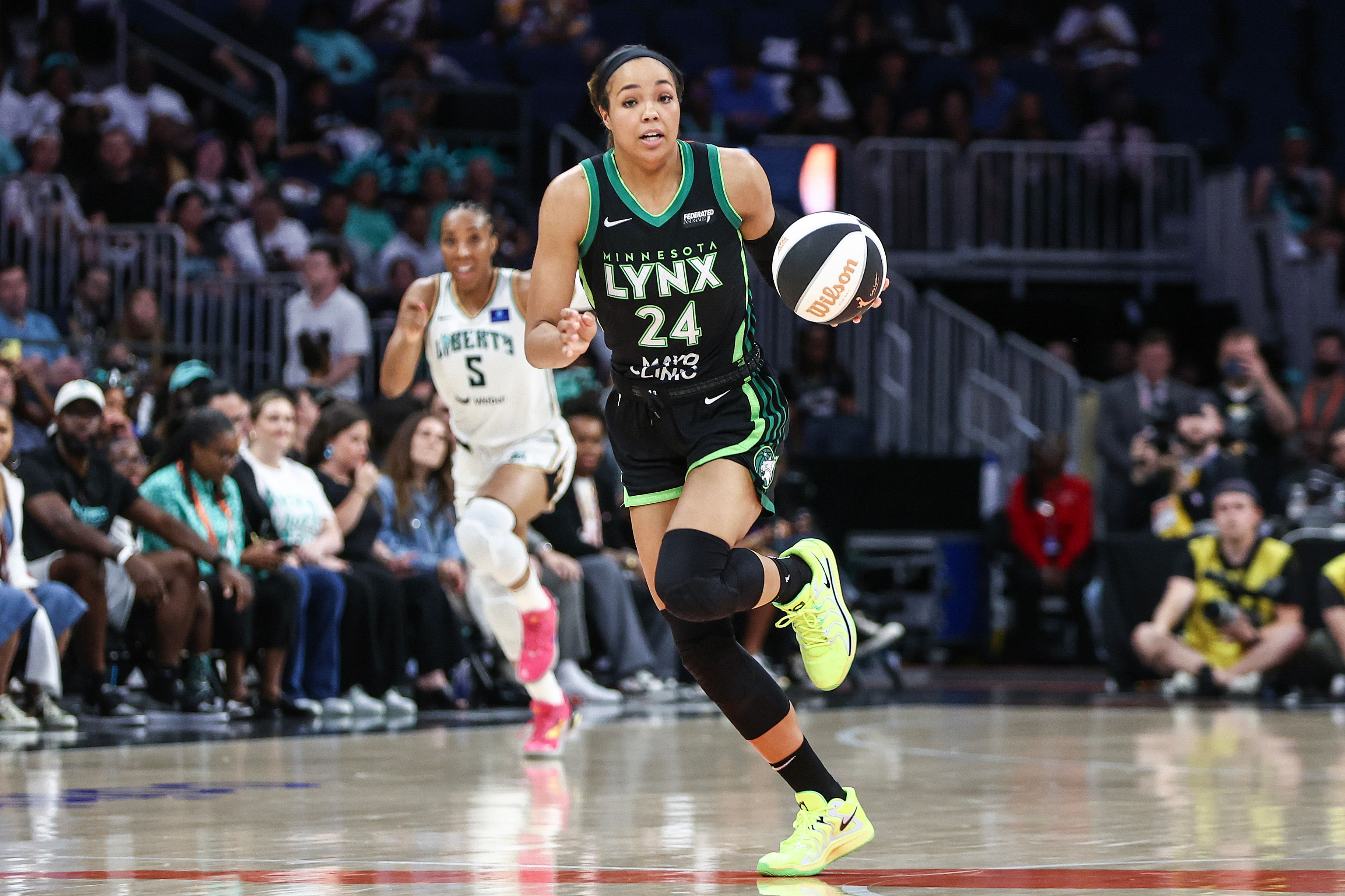 WNBA: Commissioner&#039;s Cup-Minnesota Lynx at New York Liberty