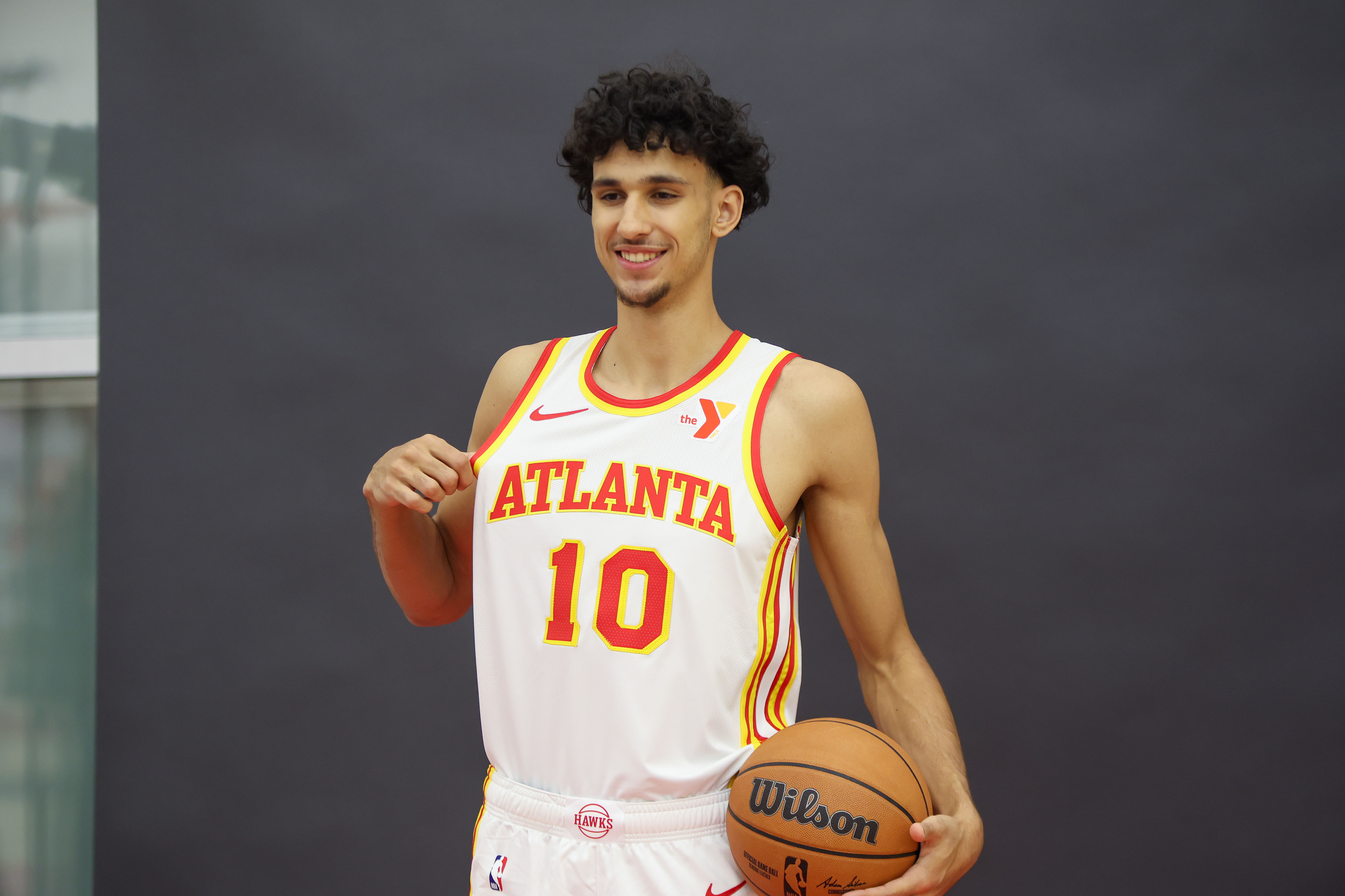 Zaccharie Risacher at Atlanta Hawks Introductory Press Conference (Photo Credit: IMAGN)