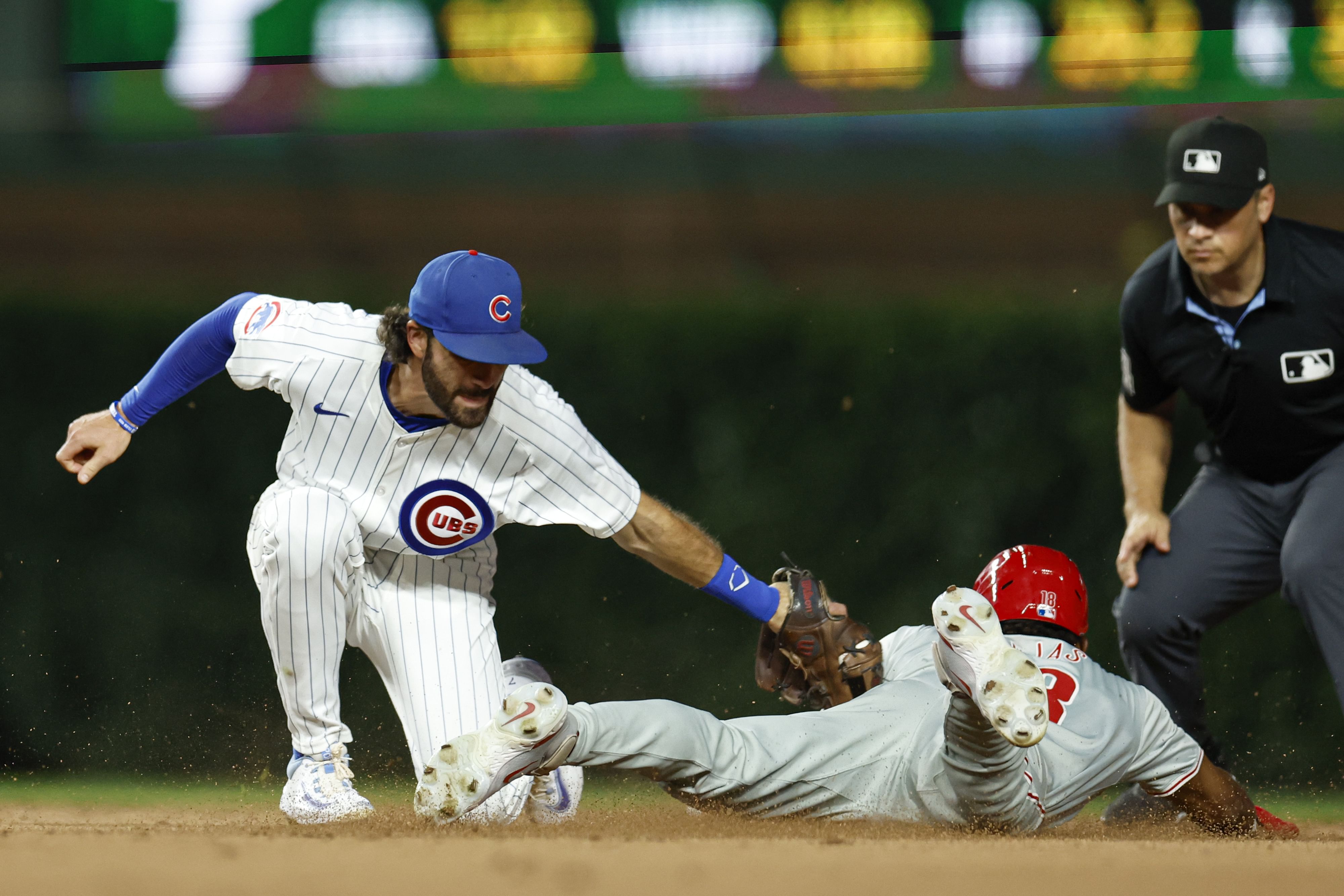 Former Vanderbilt infielder Dansby Swanson, shown here with the Chicago Cubs, is one of two Commodore top overall MLB Draft picks. (Photo Credit: Kamil Krzaczynski-USA TODAY Sports)