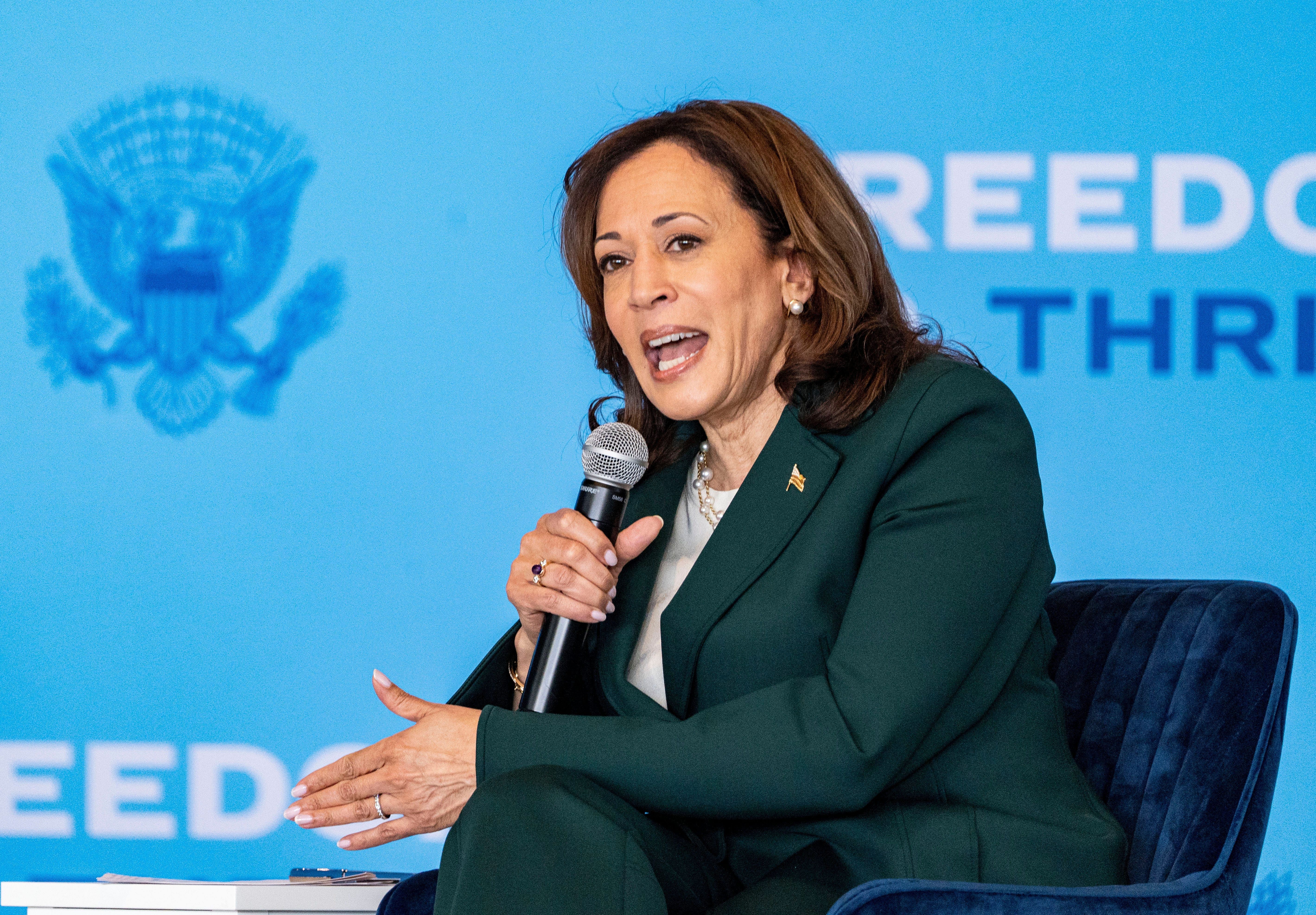 Vice President Kamala Harris is a huge Golden State Warriors fan (Photo: IMAGN)