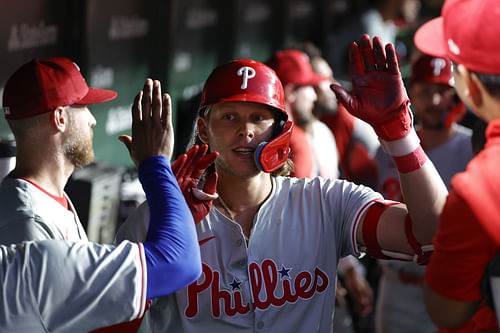 Alec Bohm earned 69% of the votes to beat Manny Machado by a massive margin in the All-Star ballot. (Photo Credit: IMAGN)