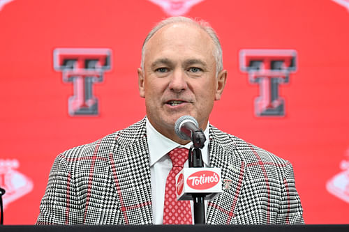 Texas Tech Red Raiders HC Joey McGuire (IMAGN)