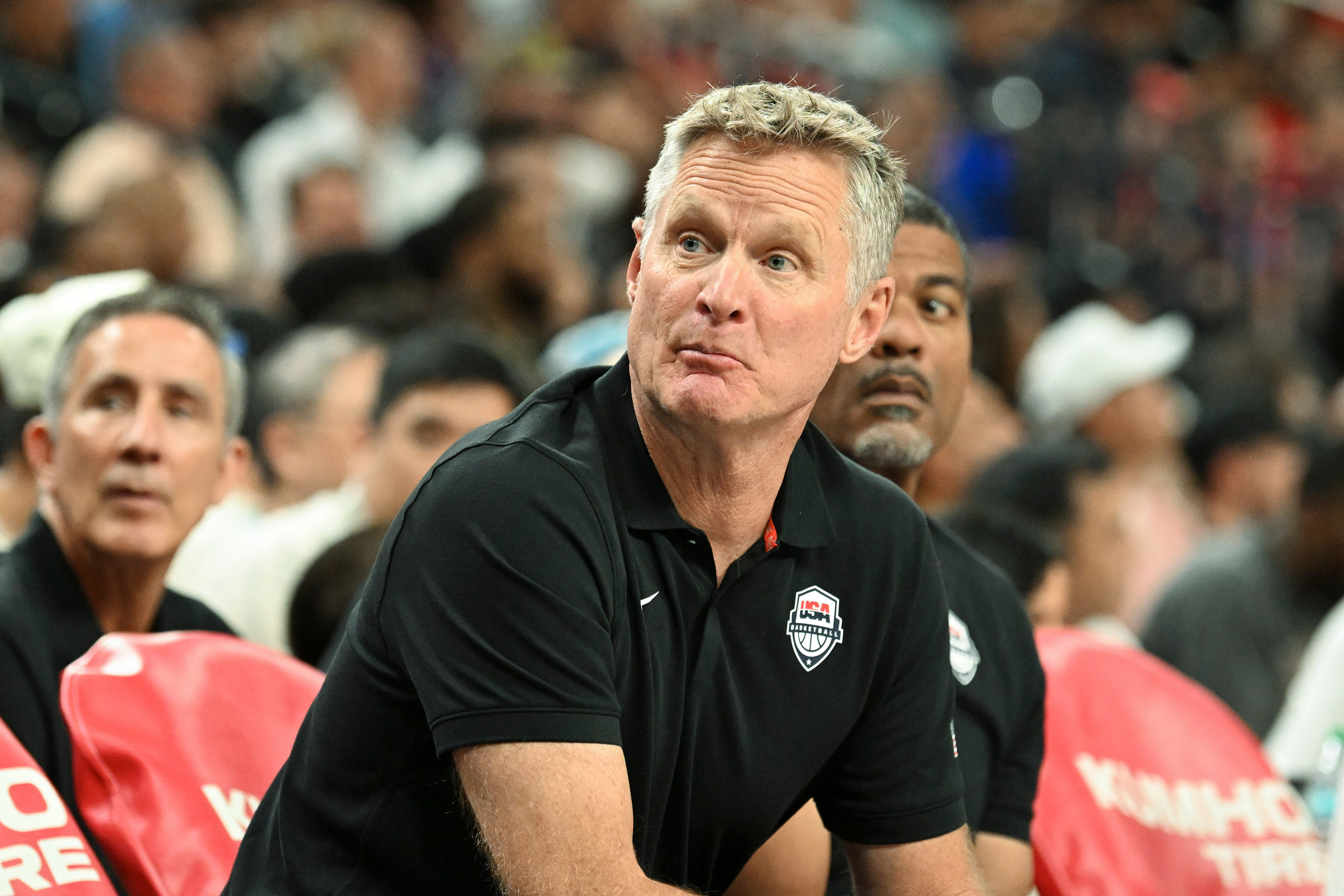 Steve Kerr explains his decision to not play Jayson Tatum and Tyrese Haliburton. (Photo: IMAGN)