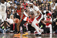 Canada guard Shai Gilgeous-Alexander looks to make a pass against USA. Photo Credit: Imagn