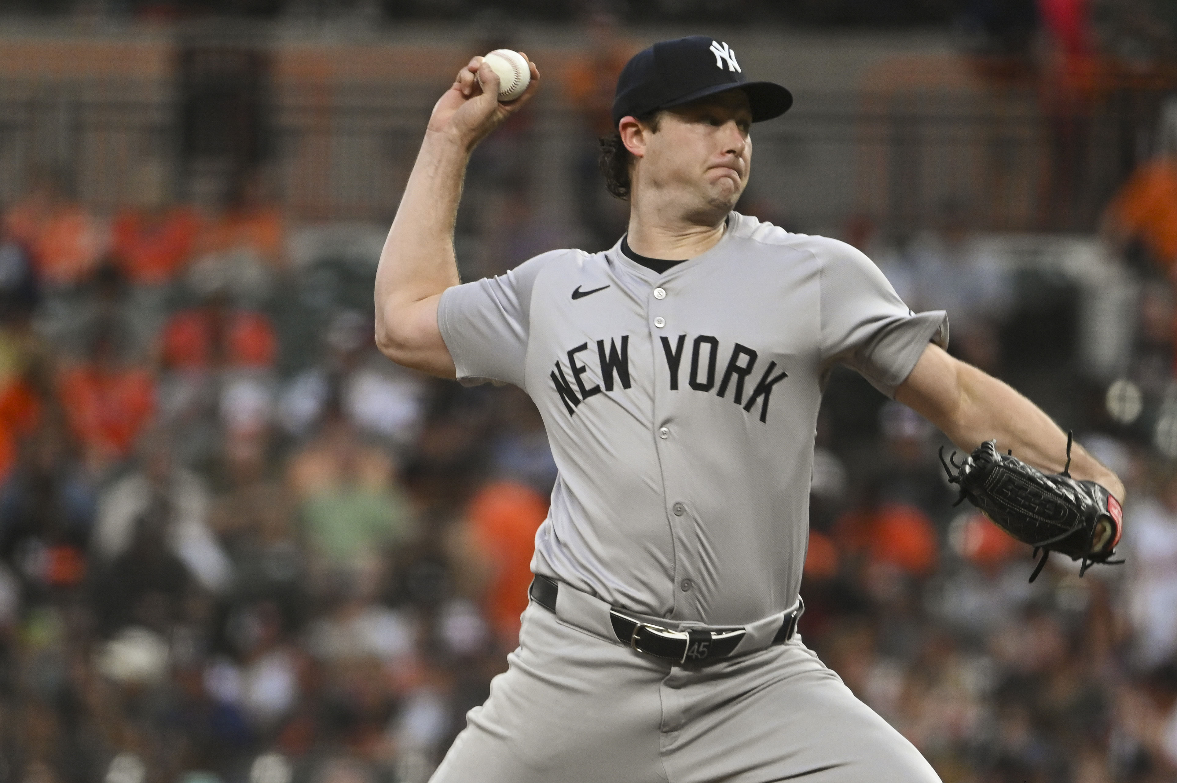 New York Yankees ace Gerrit Cole has not performed at his usual high level this season (Image Credit: IMAGN)